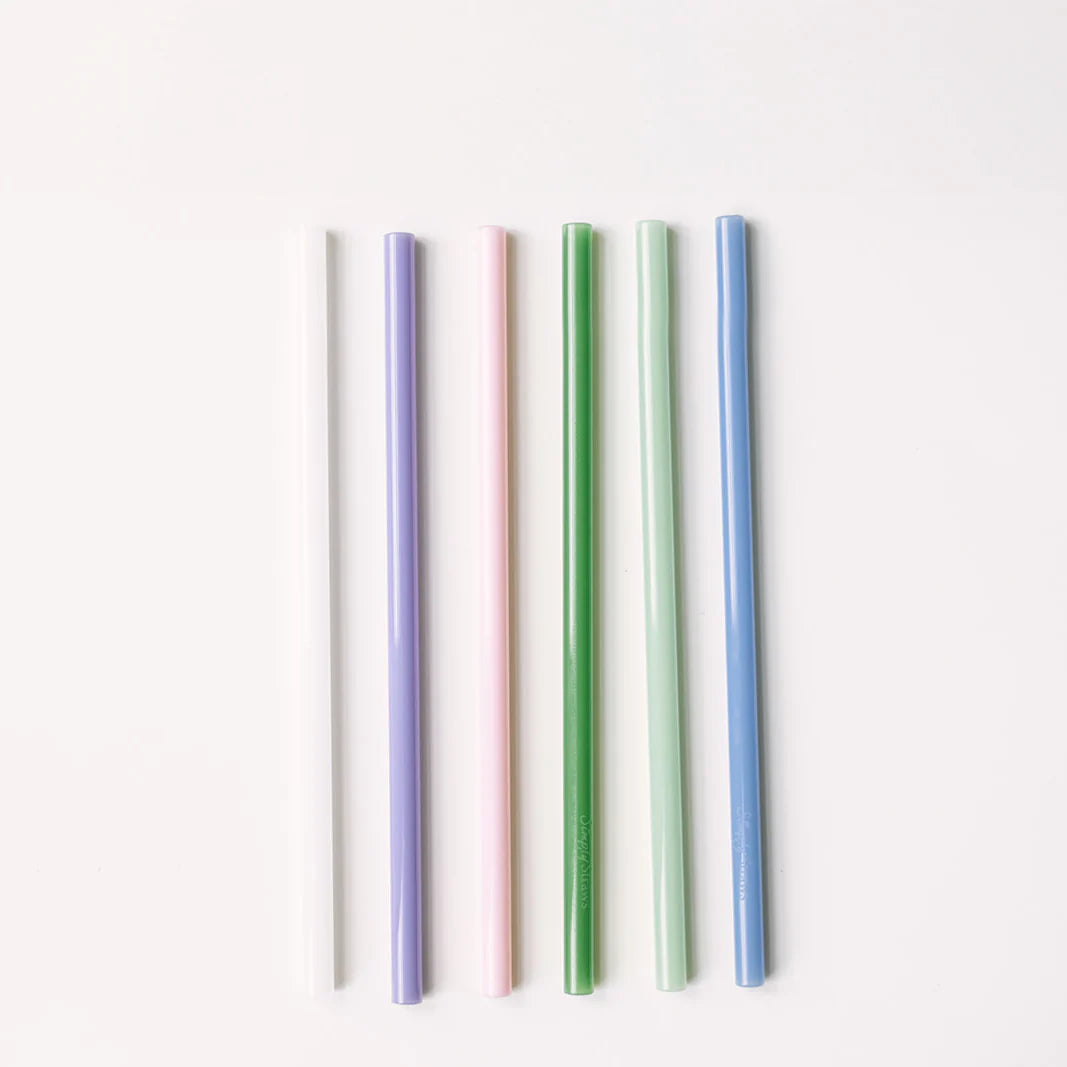 Straight Glass Straw Set, 6", 8" OR 10"