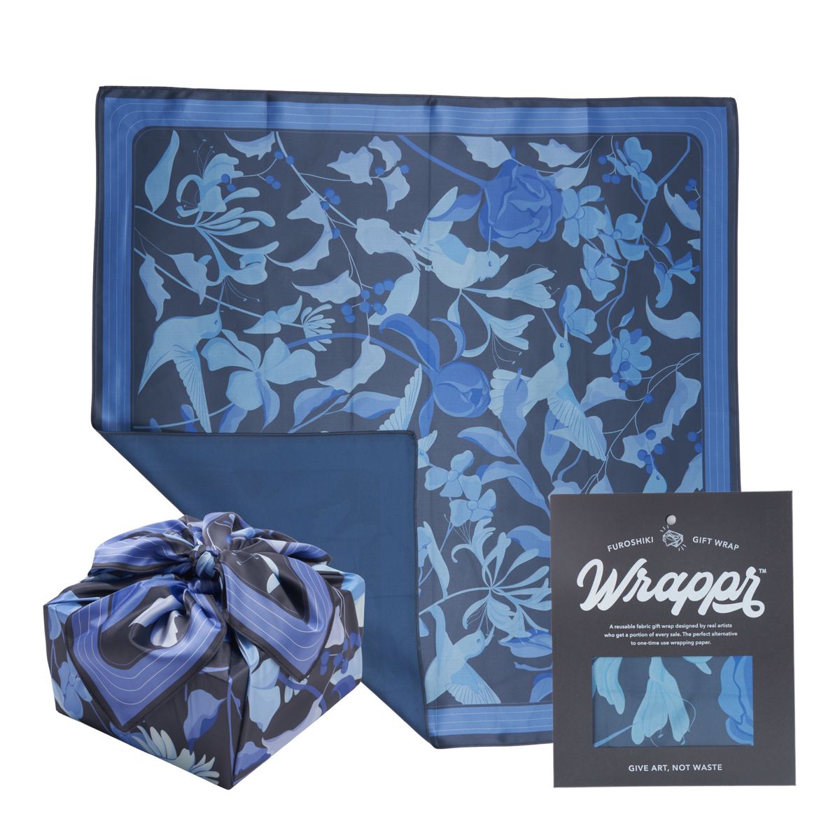 Furoshiki Gift Wrap by Danni Ha - 28", Recycled Polyester