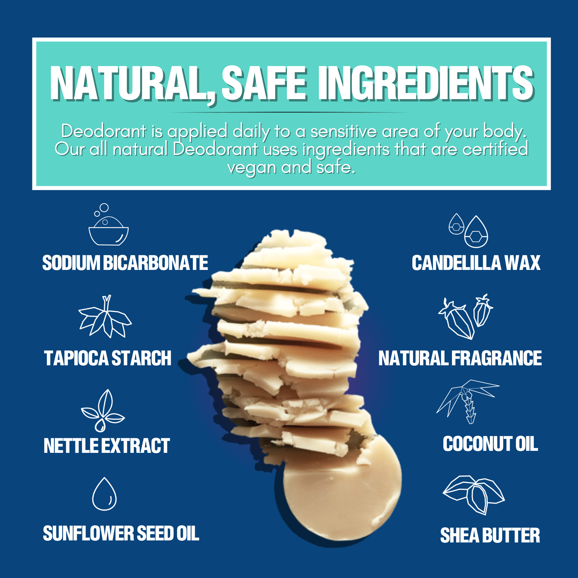 The Deep Deodorant- Vegan, Aluminum Free