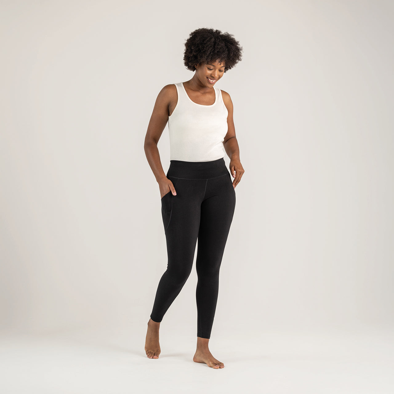 Organic Cotton Blackout Leggings Ankle