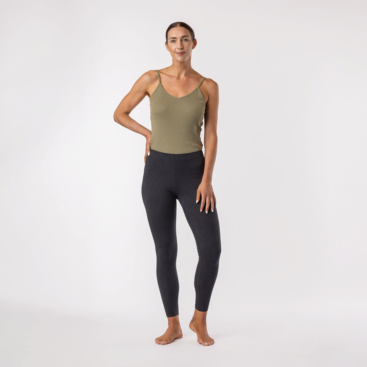 Organic Cotton Base Layer Ankle Legging