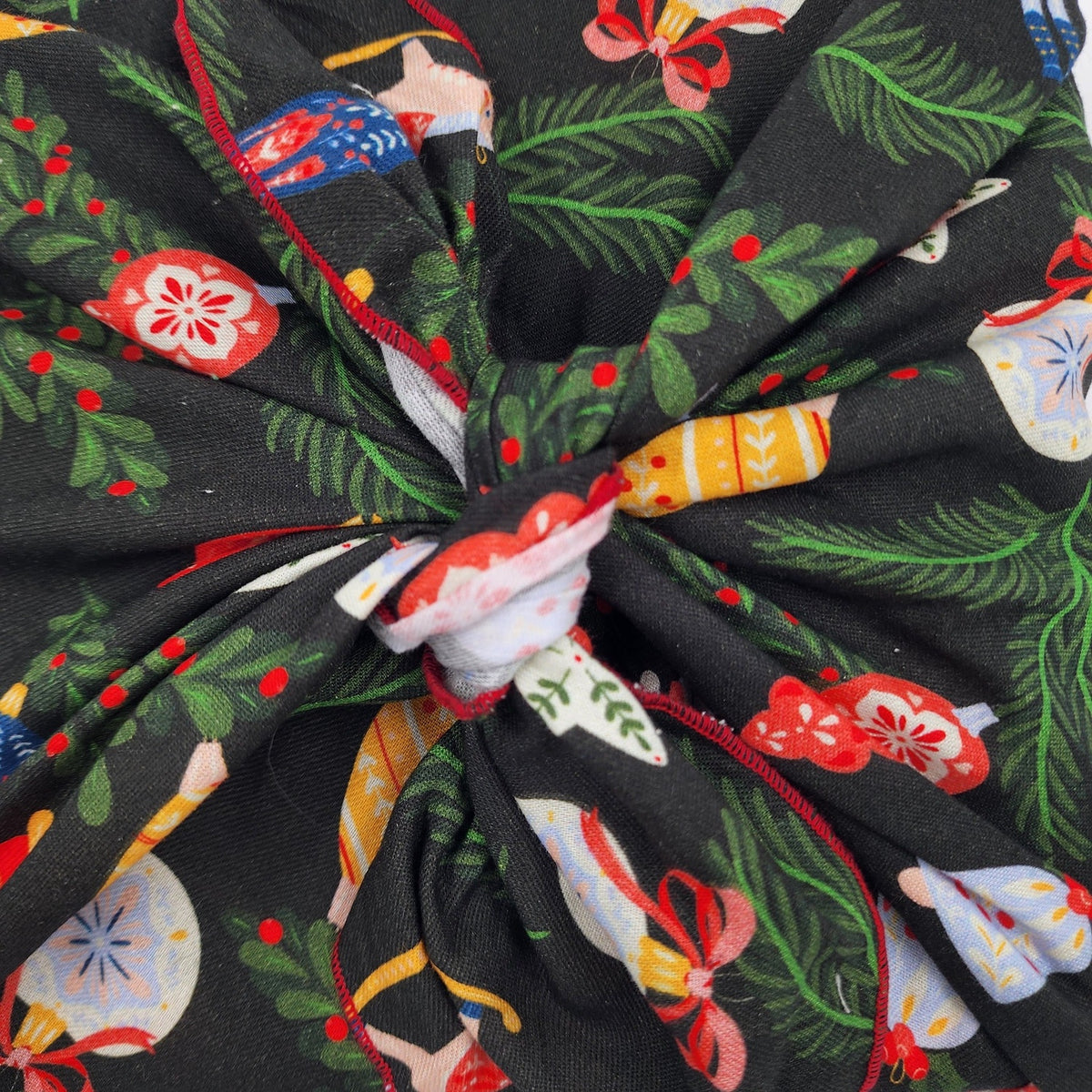 Folk Julepynt - 4 Furoshiki Gift Wraps