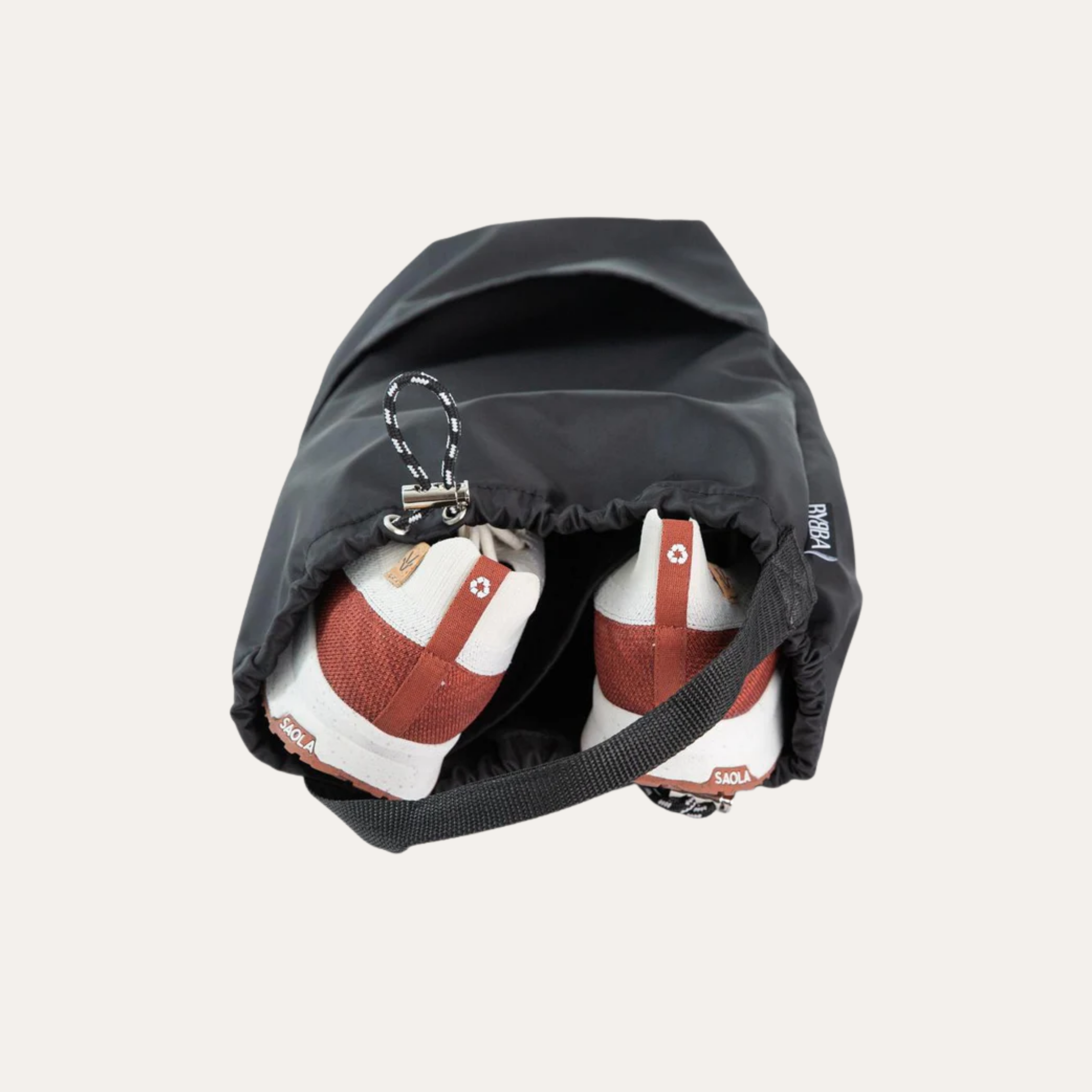 The Ripple Duo Pocket Shoe & Wine Bag Stingray Black Reusable Tote Bag