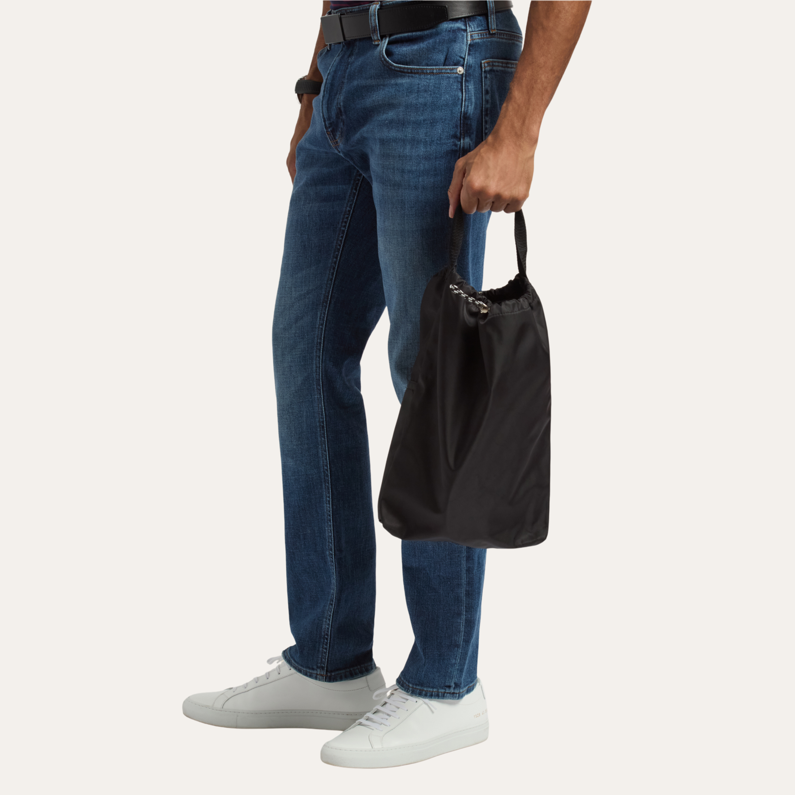 The Ripple Duo Pocket Shoe & Wine Bag Stingray Black Reusable Tote Bag