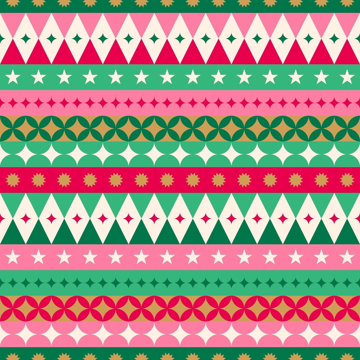 Feliz Navidad Fiesta Furoshiki Gift Wraps  - Set of 4