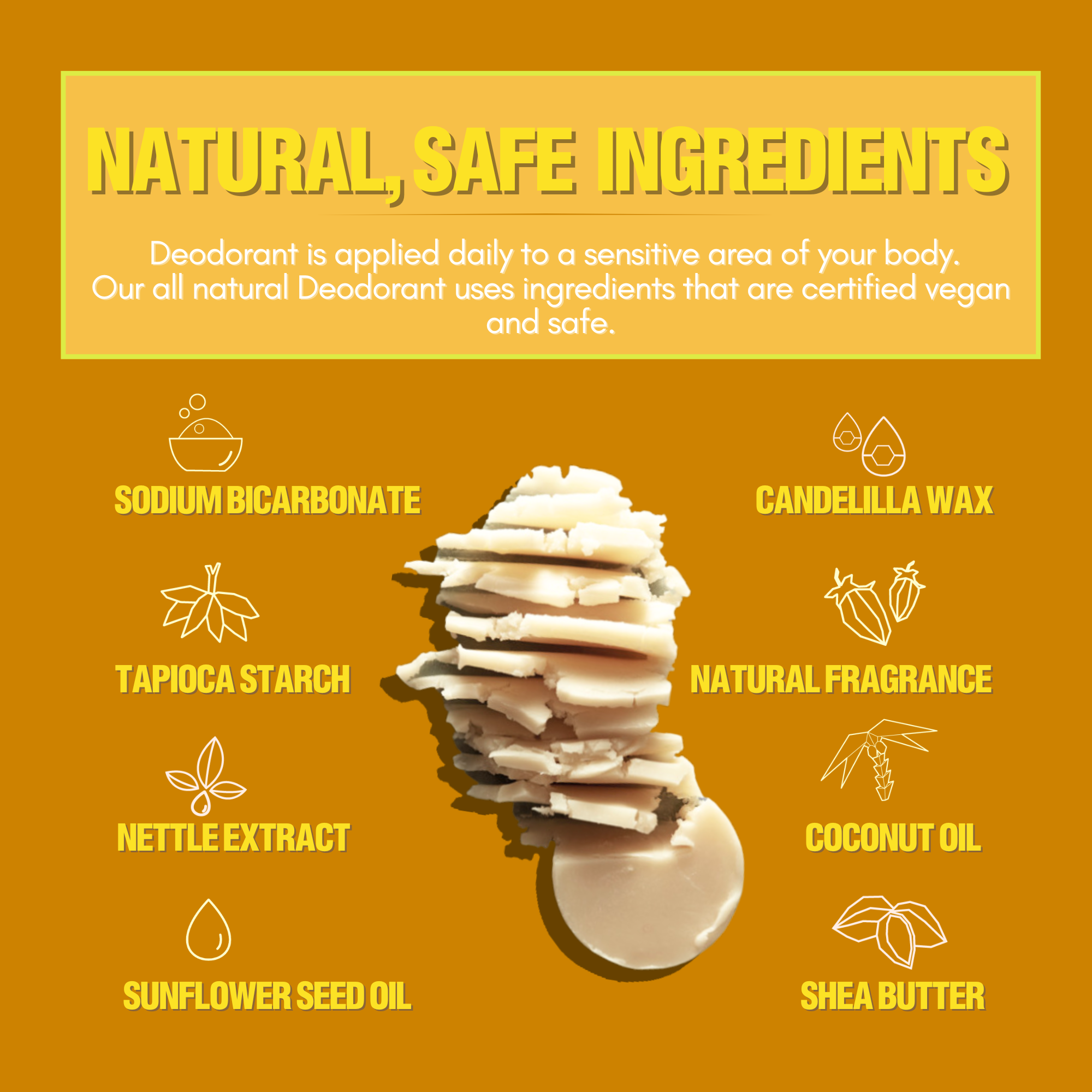 Vanilla Sky Deodorant- Vegan, Aluminum Free
