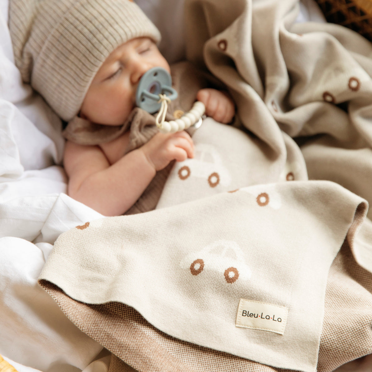 Car Cotton Knit Baby Blanket