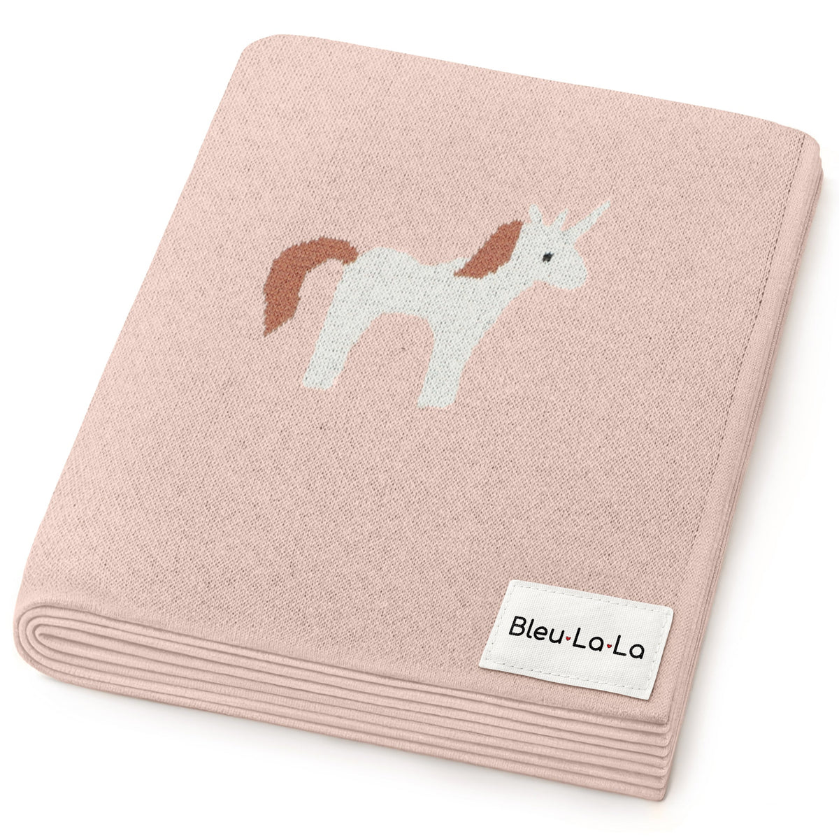 Unicorn Cotton Knit Baby Blanket