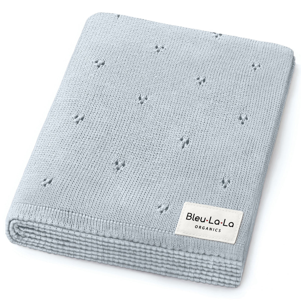 Pointelle Organic Cotton Knit Baby Blanket