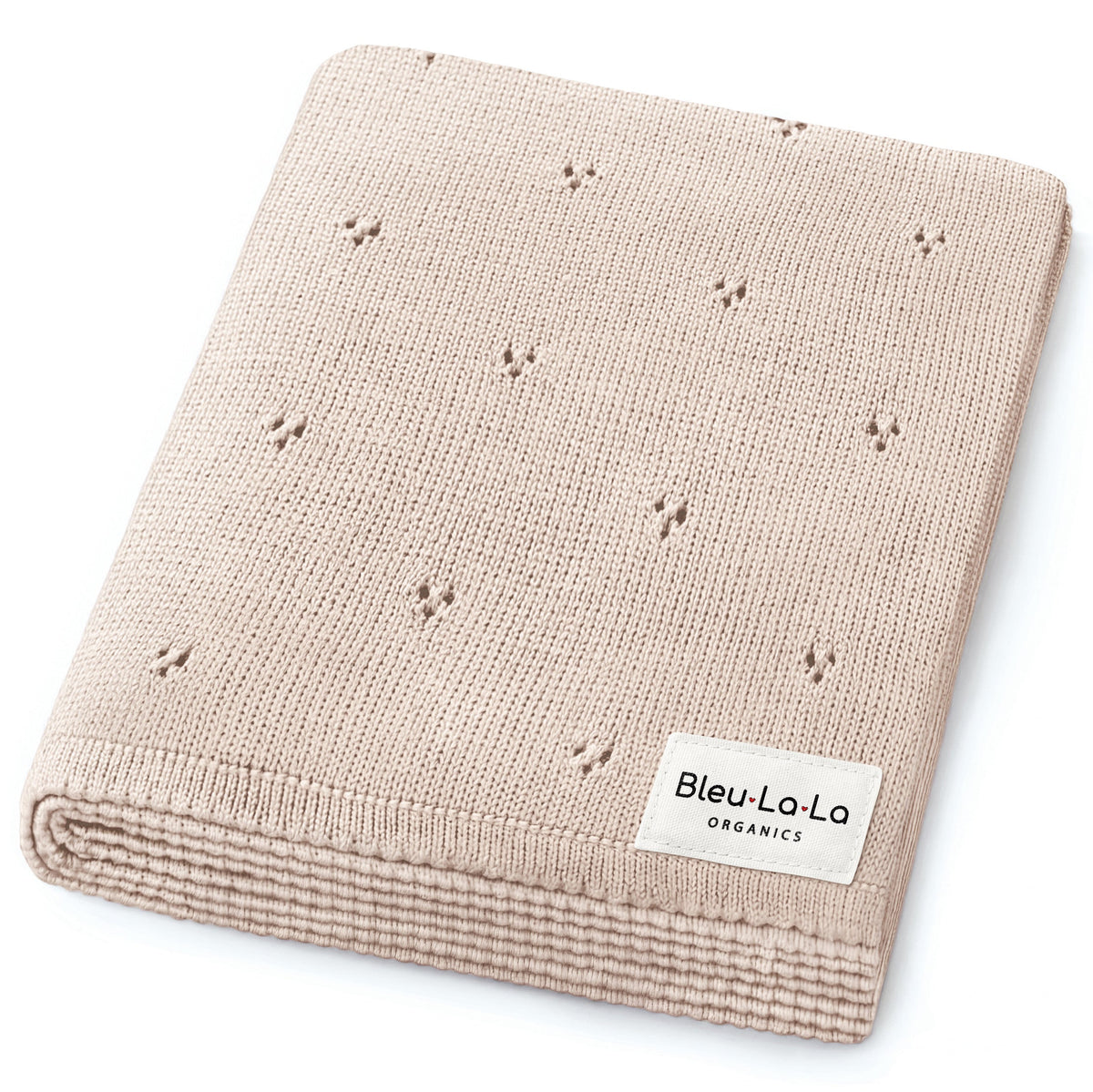 Pointelle Organic Cotton Knit Baby Blanket