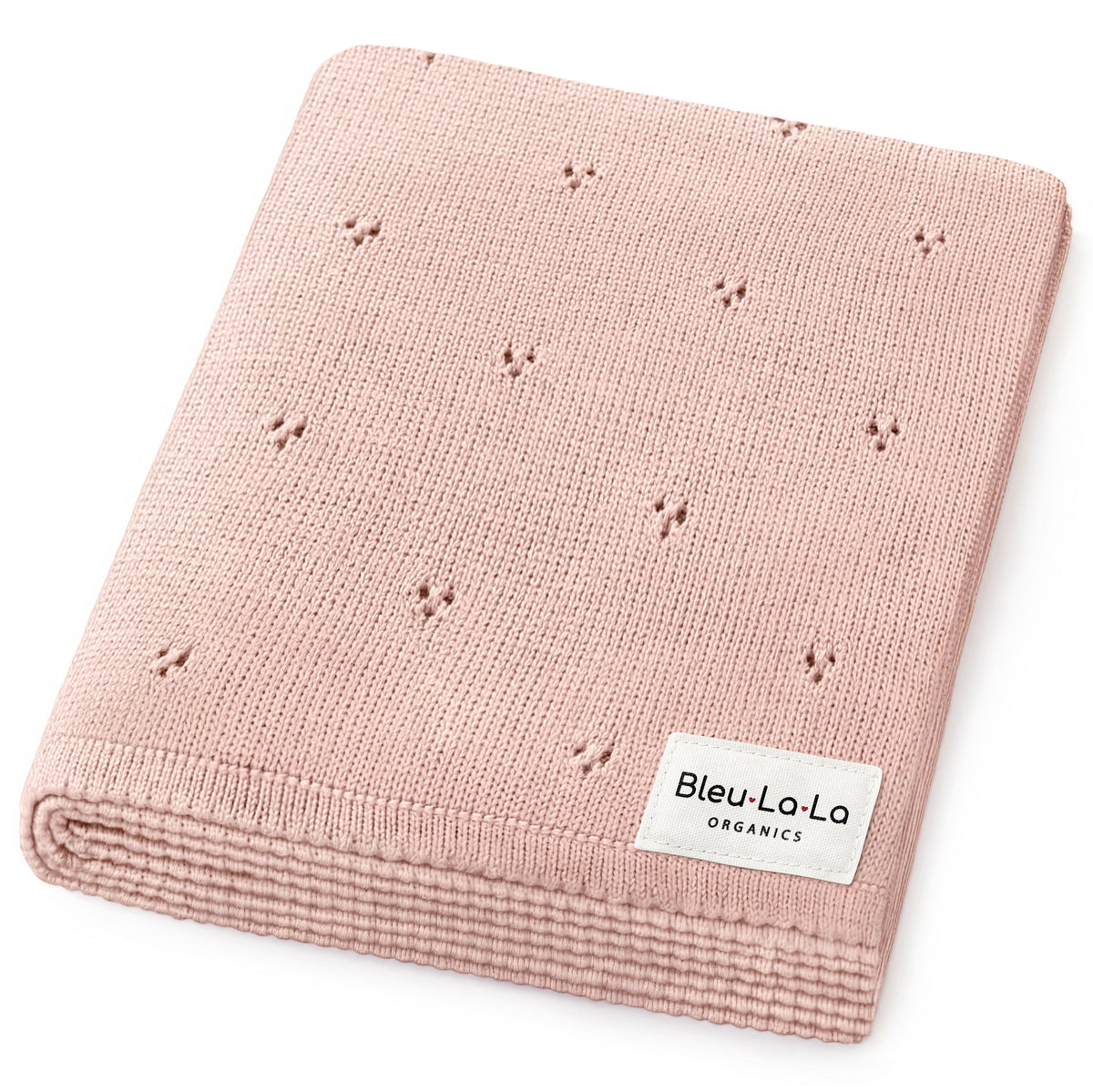 Pointelle Organic Cotton Knit Baby Blanket