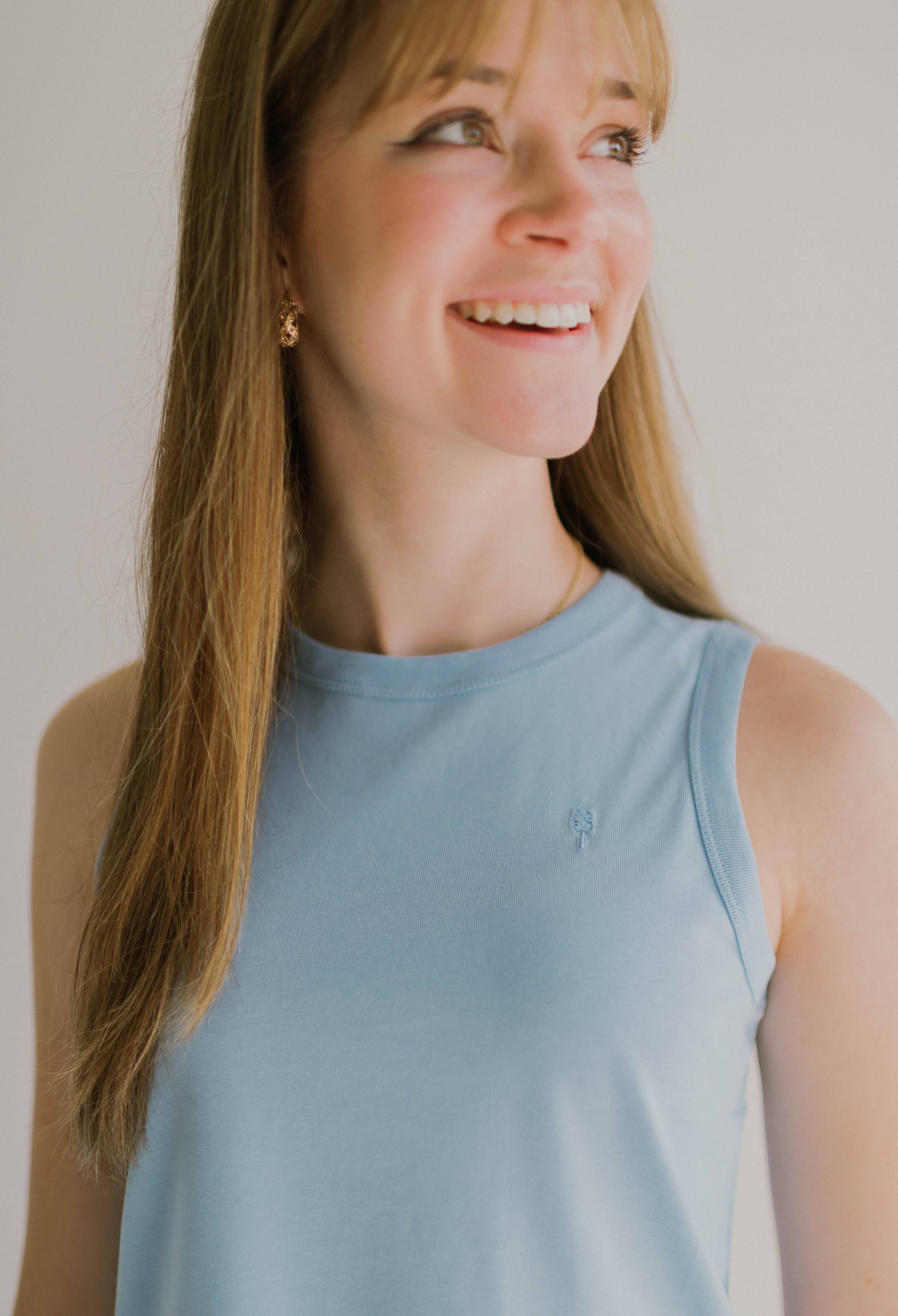 Everyday Tank, Lightweight, Sustainable in Glacier Blue