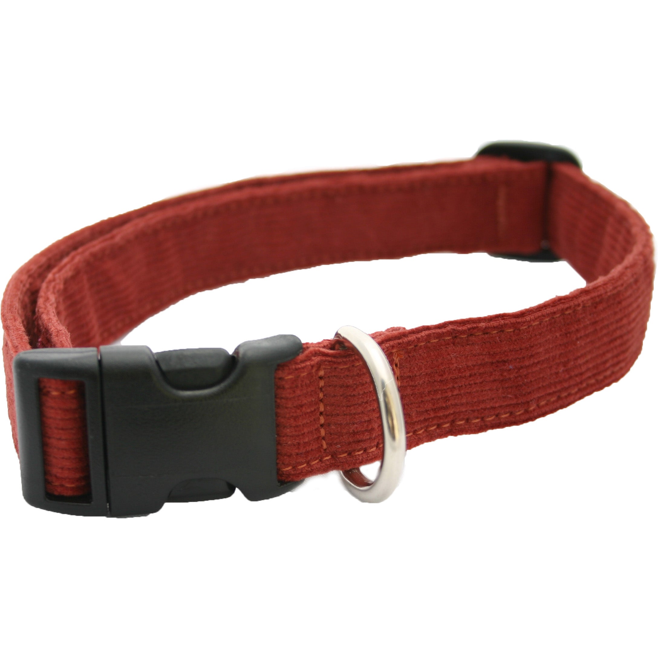 Hemp Dog Corduroy Collars (Rust,Marigold,Bronze,Avocado,Blue,Plum,Pink, Red, Black)