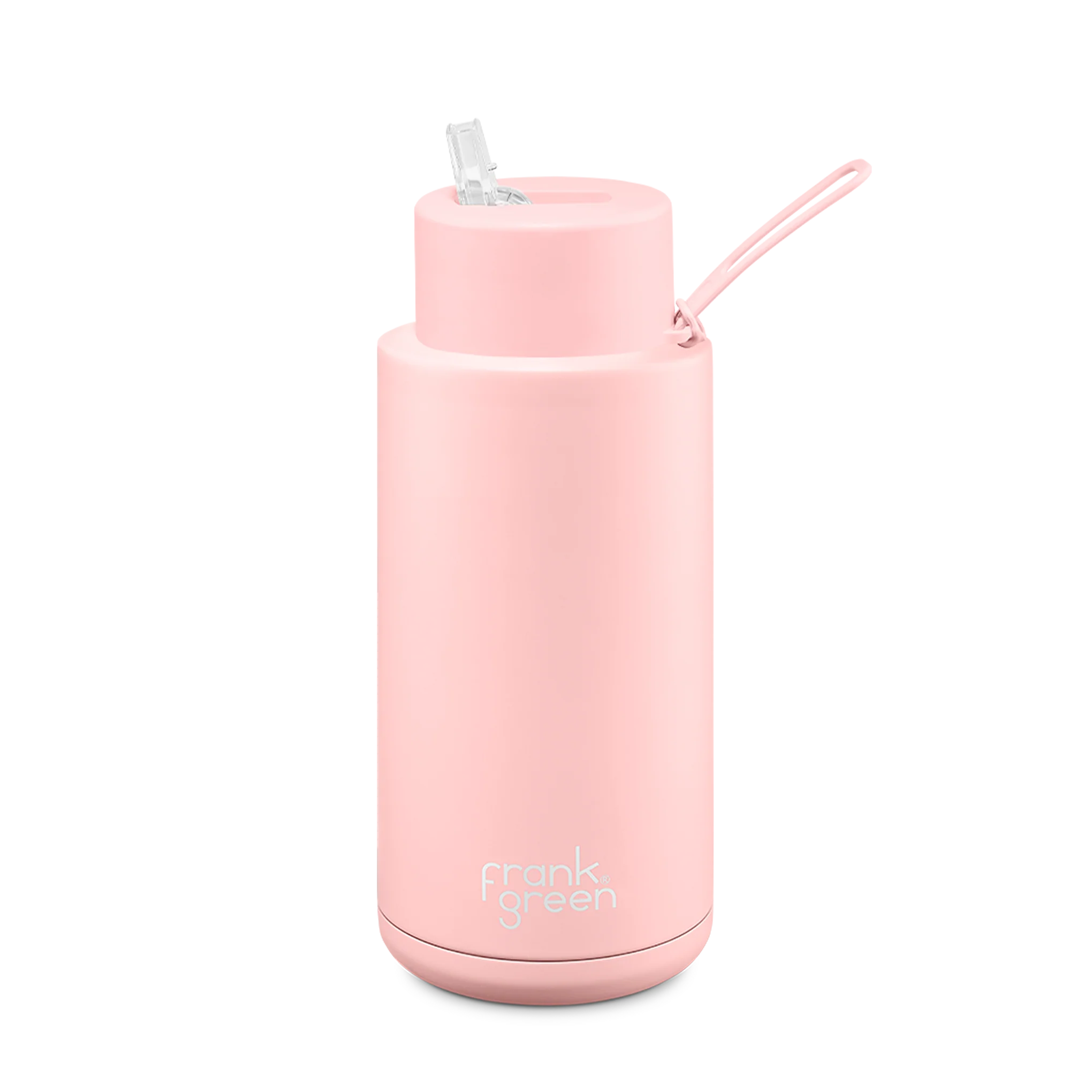 Ceramic Reusable Bottle w/ Straw - 34oz
