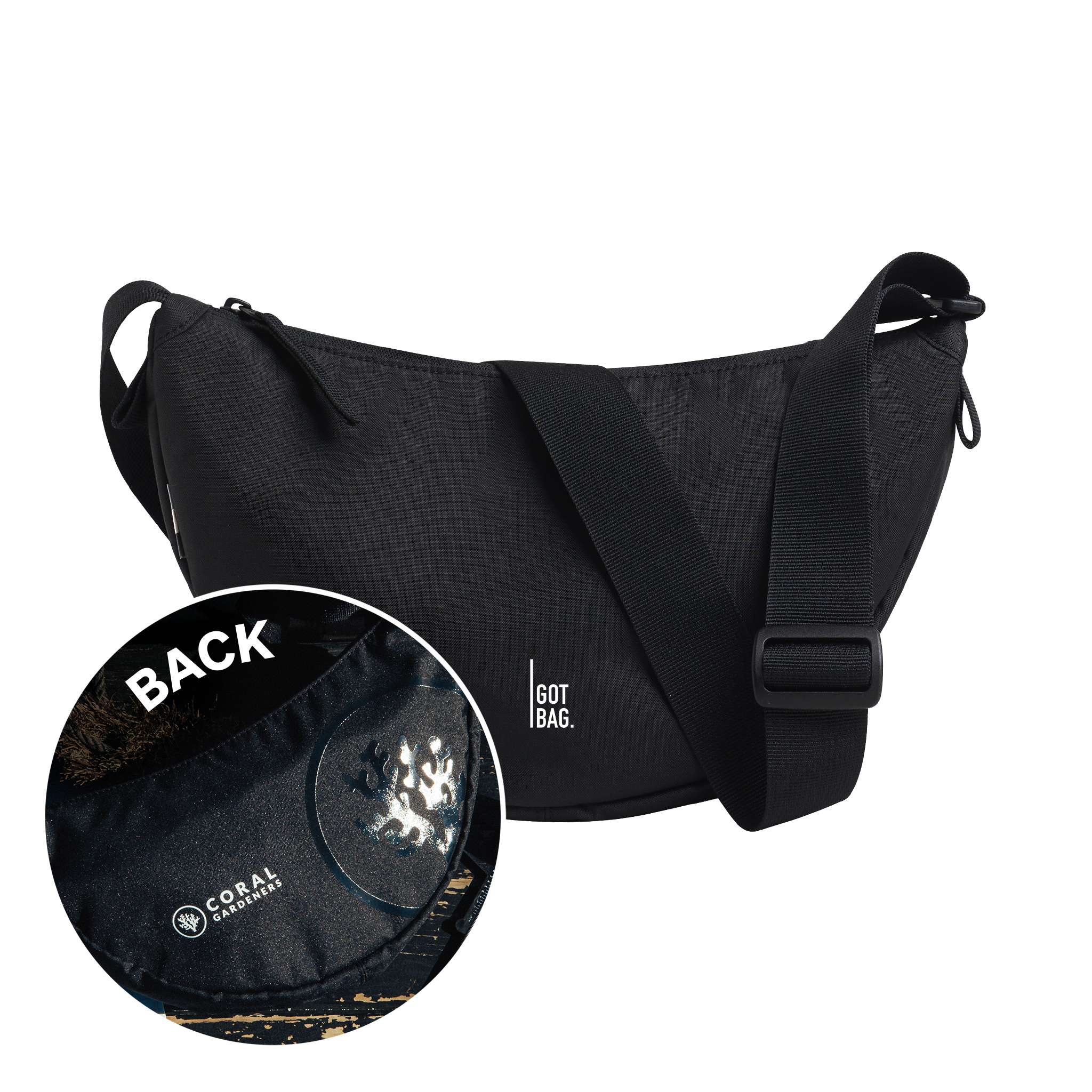 GOT BAG Moon Bag Large – Recycled Ocean Plastic Shoulder Bag