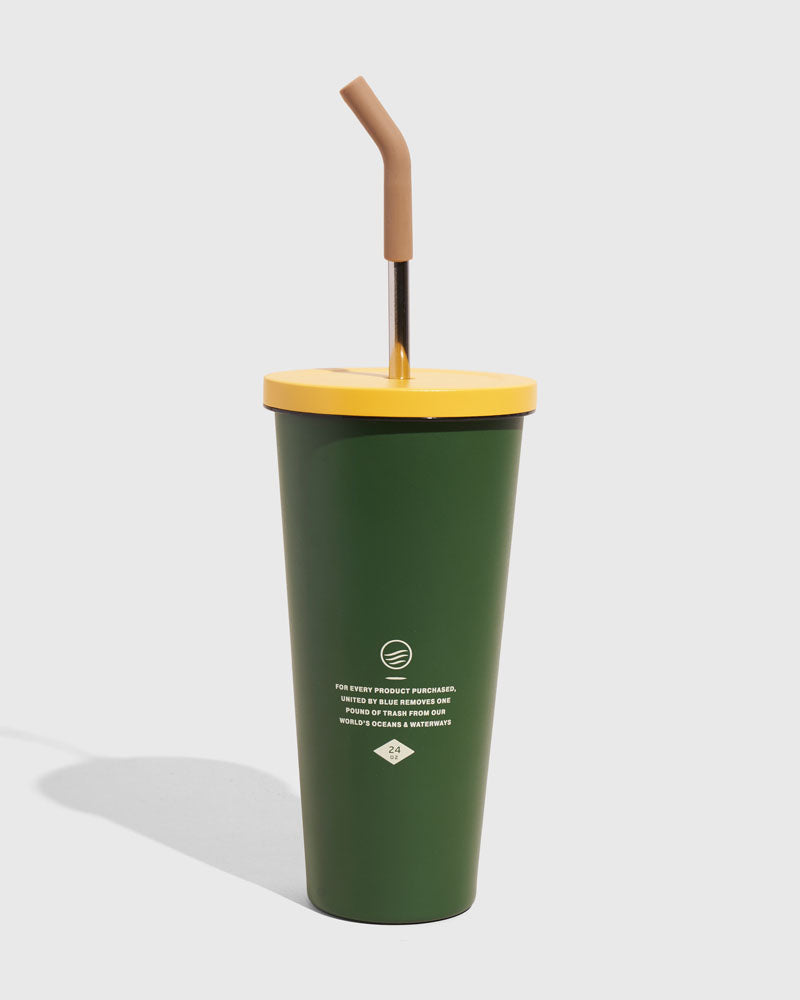 24 oz Insulated Steel Straw Tumbler