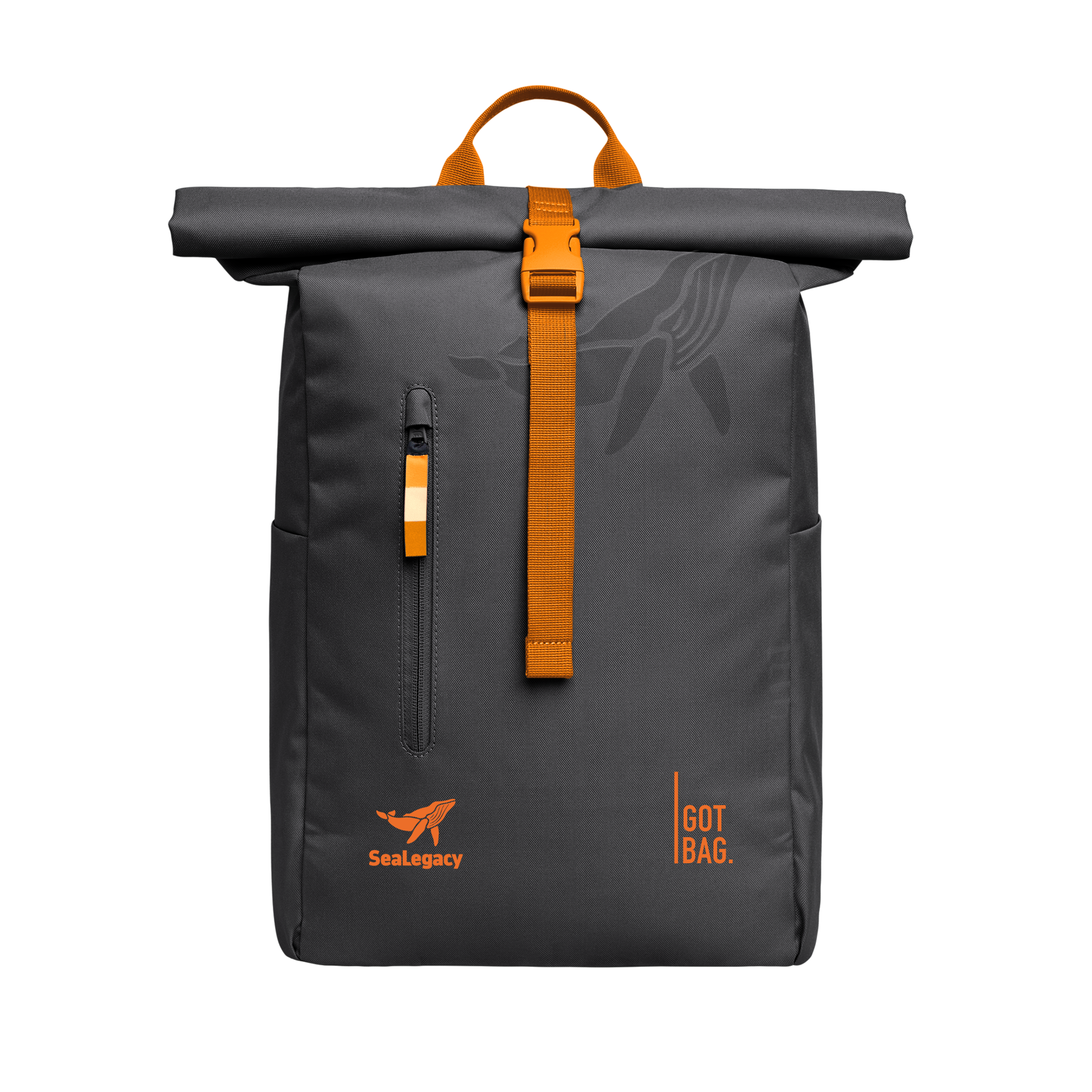 GOT BAG Rolltop Easy Backpack – Lightweight Recycled Ocean Plastic Daypack