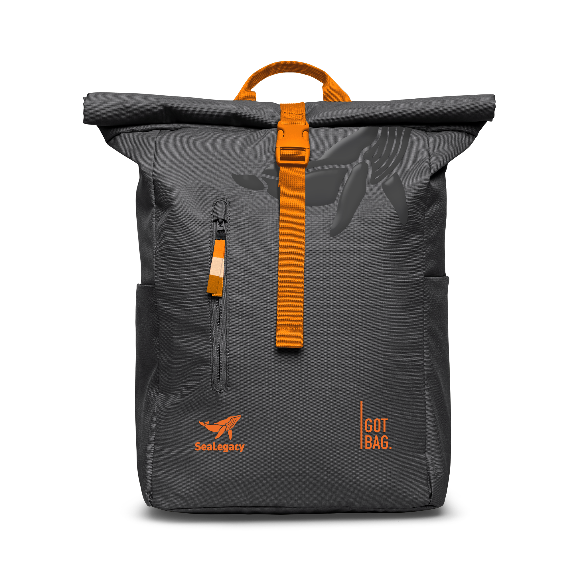 GOT BAG Rolltop Easy Backpack – Lightweight Recycled Ocean Plastic Daypack