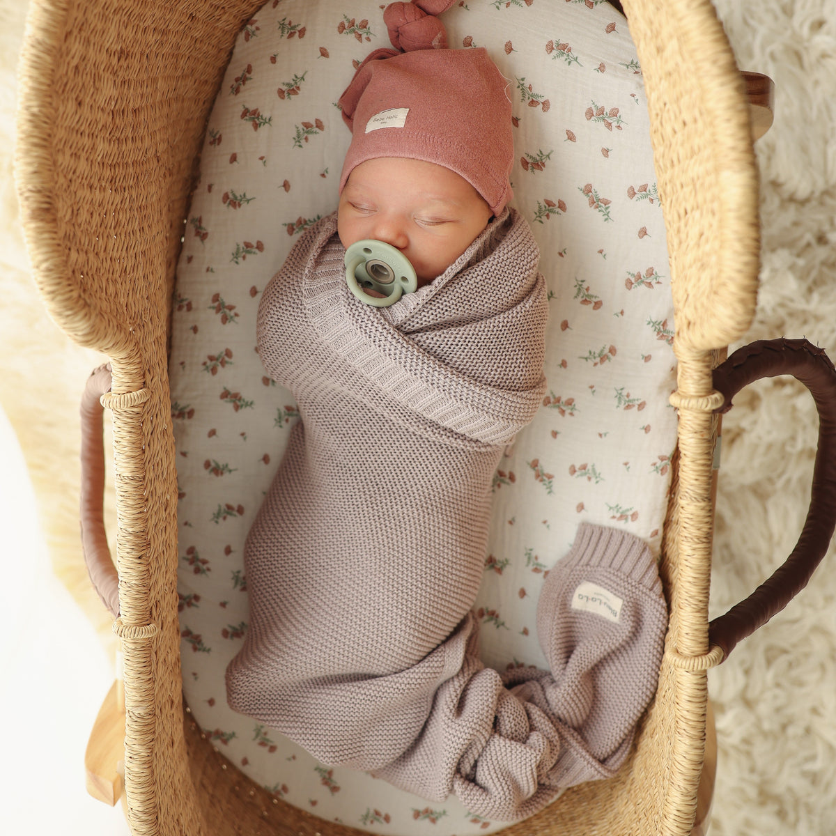 Heritage Organic Cotton Knit Baby Blanket