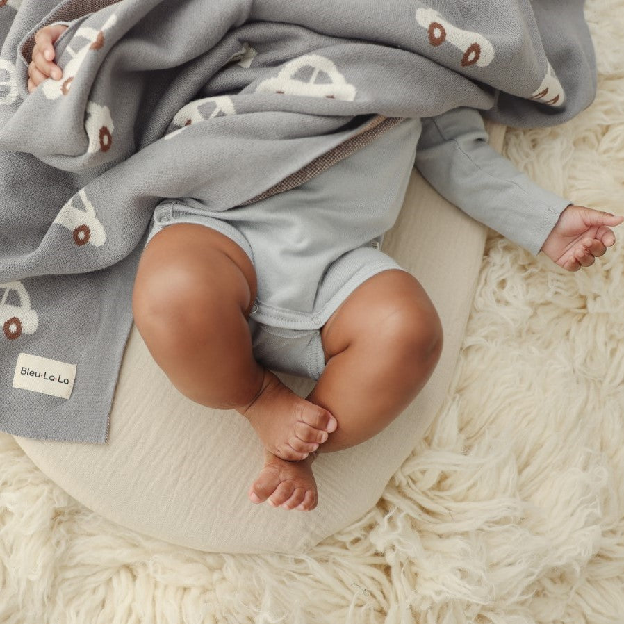 Whimsy Cotton Knit Baby Blanket