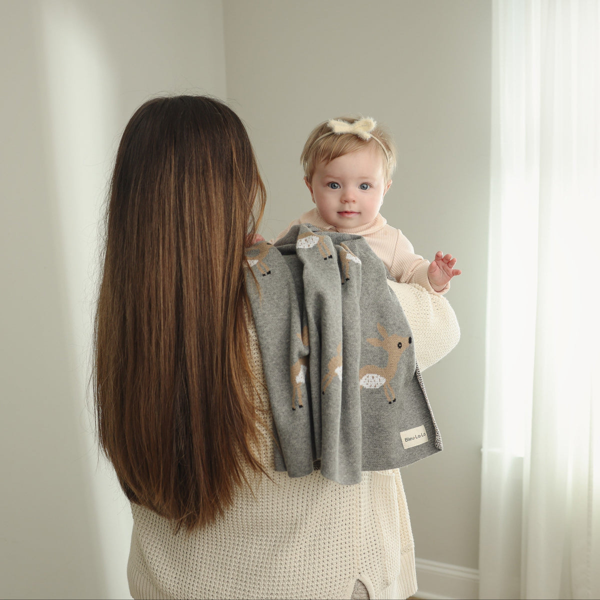 Whimsy Cotton Knit Baby Blanket