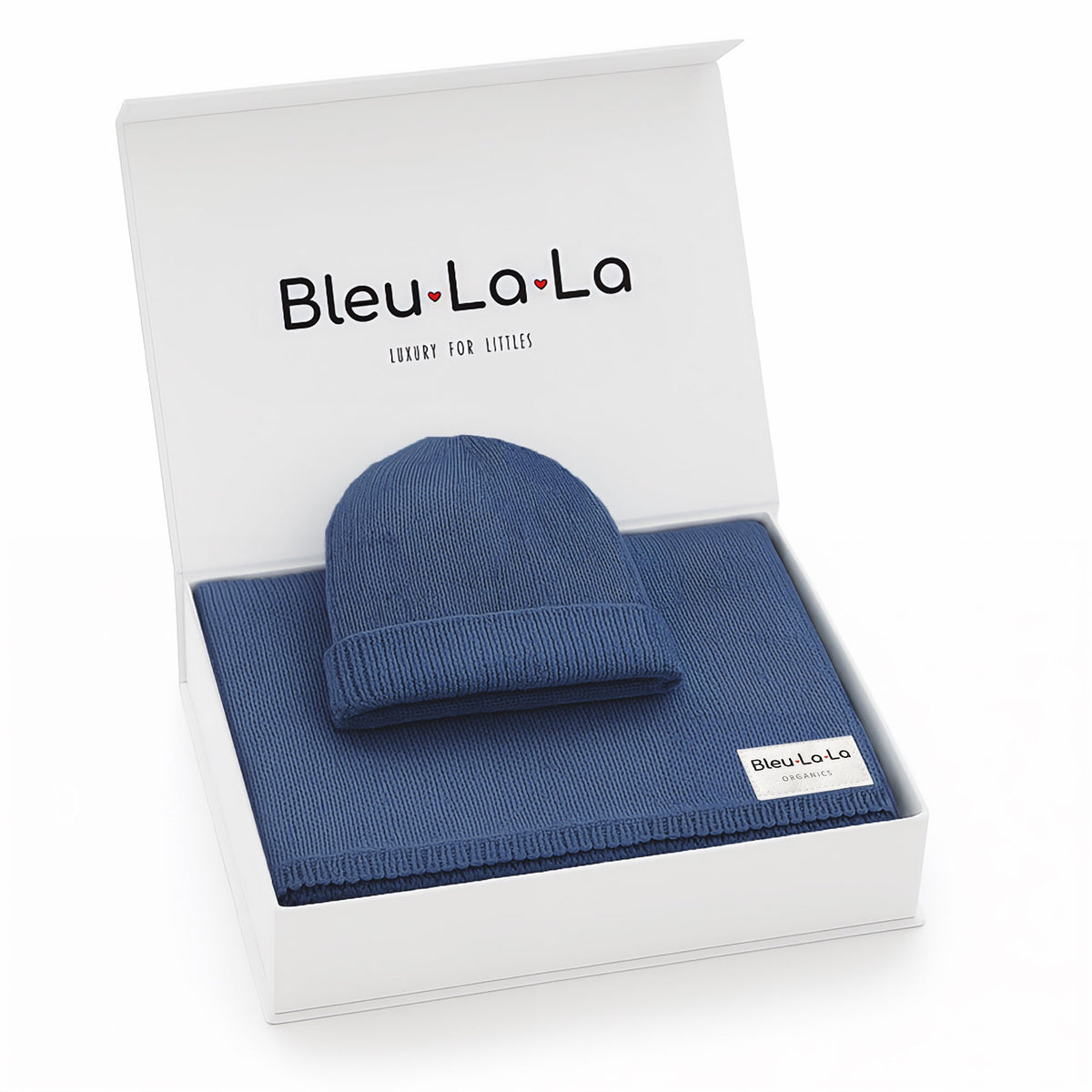 Luxe Organic Cotton Baby Blanket & Hat Gift Set