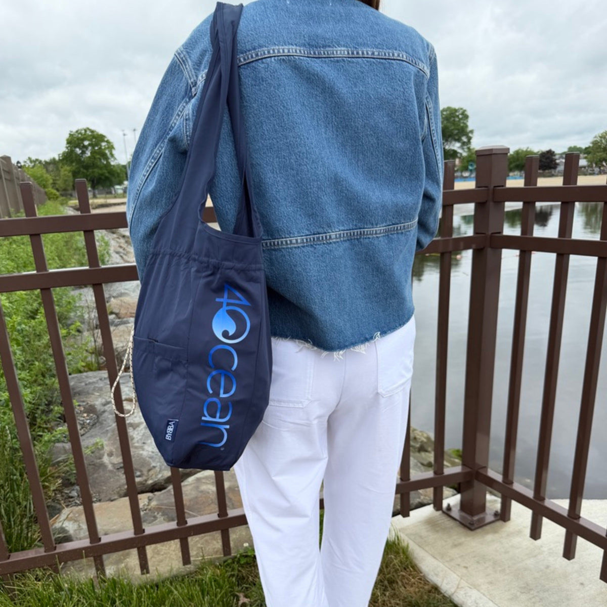 Bybba X 4Ocean Balos Navy Seal-Ombré Reusable Tote Bag