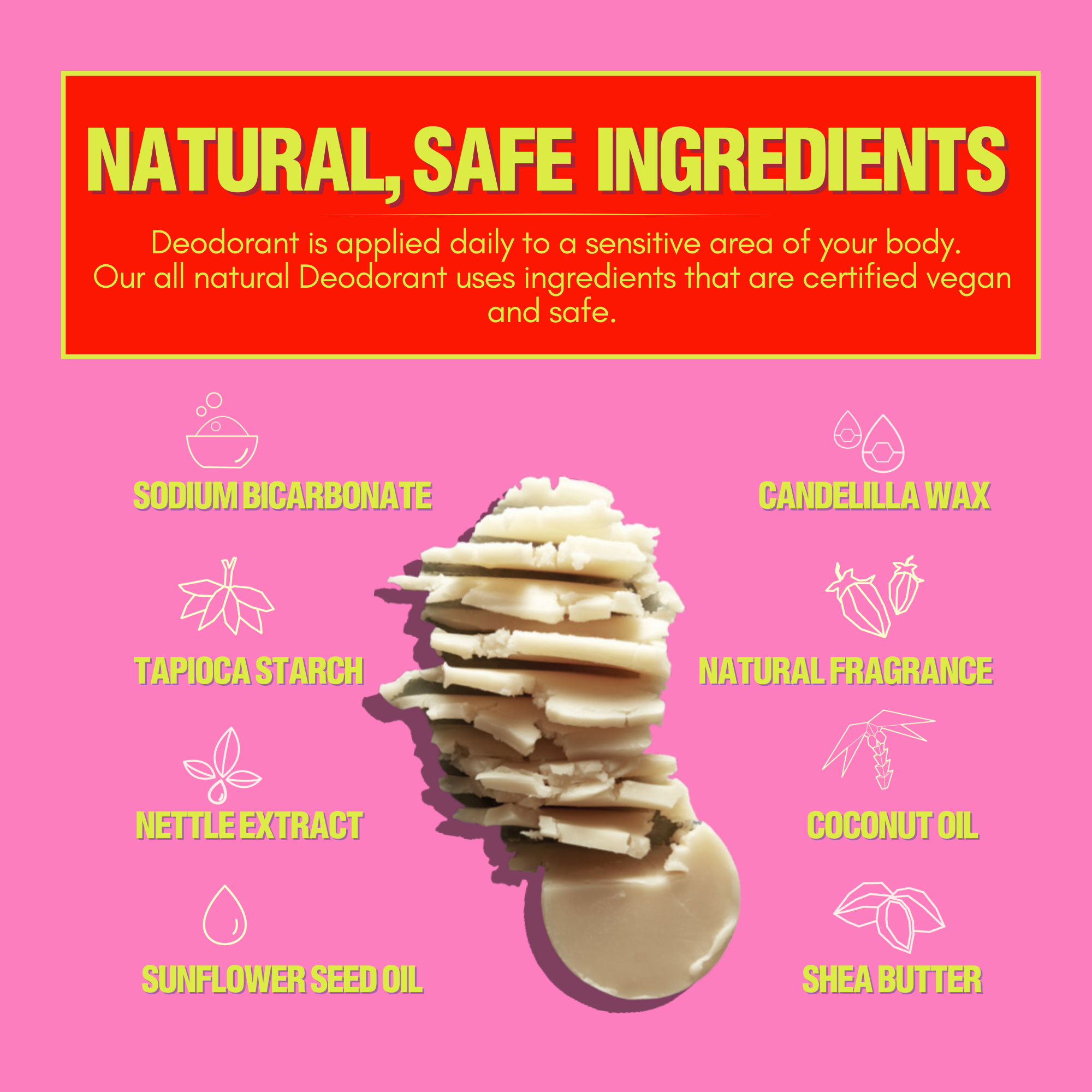 Green Machine Deodorant- Vegan, Aluminum Free