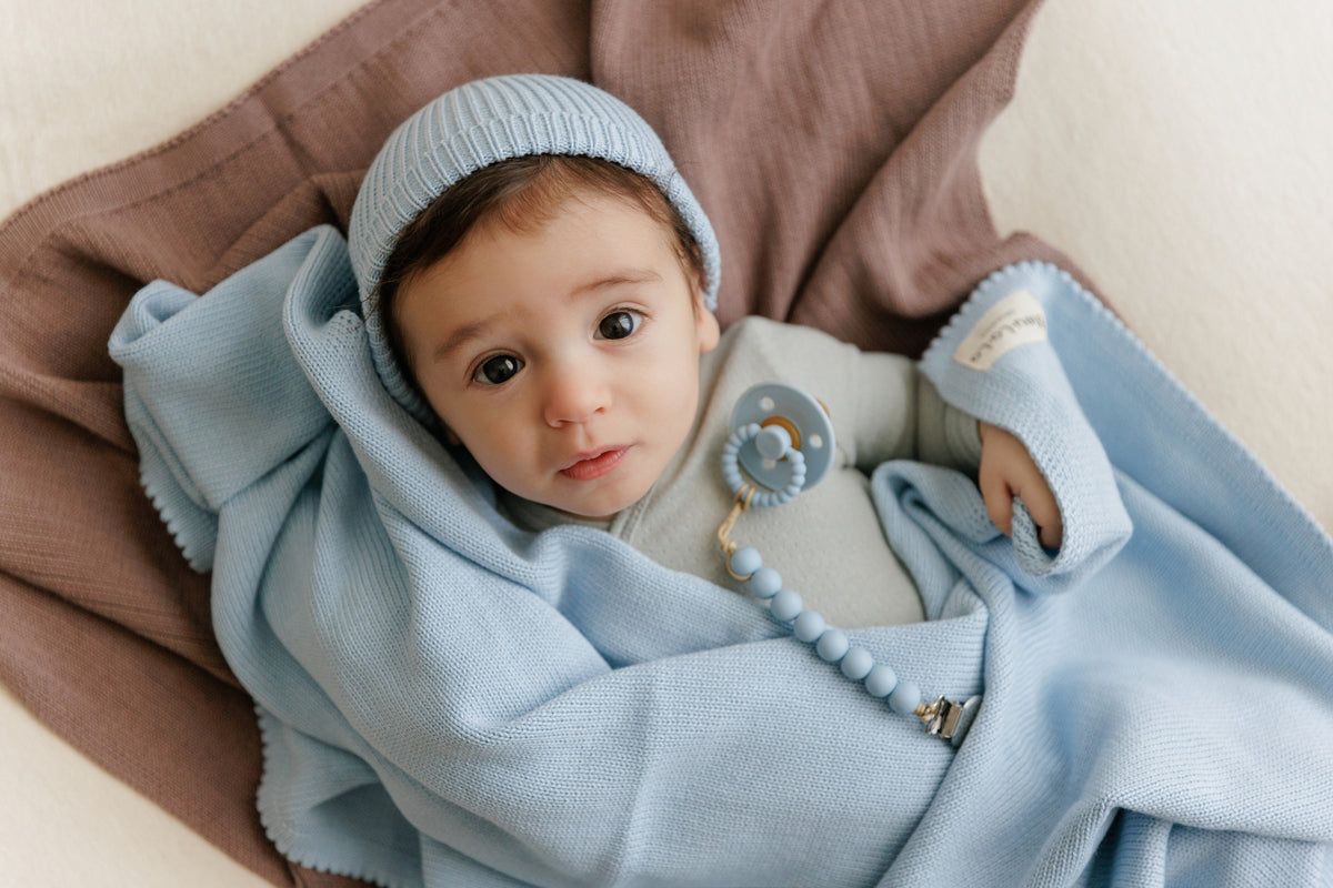 Luxe Organic Cotton Knit Baby Blanket