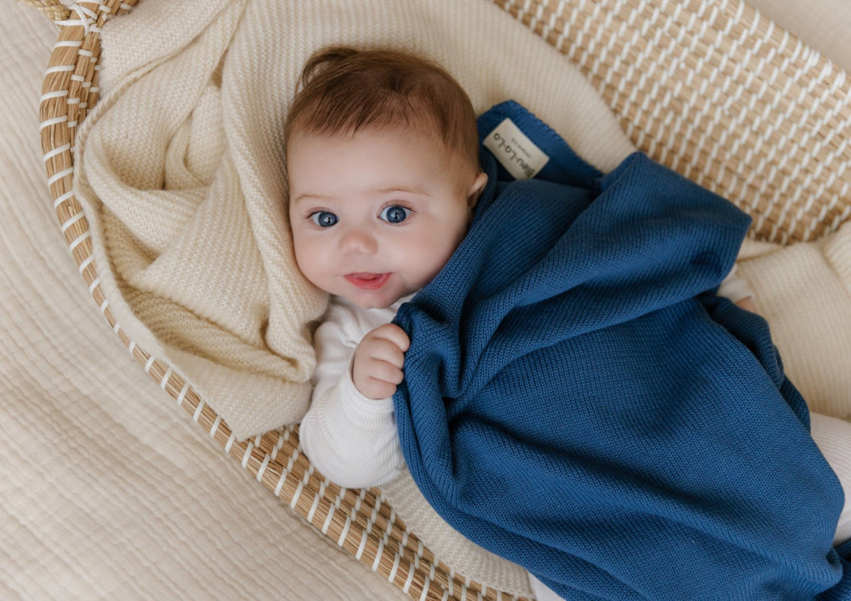 Luxe Organic Cotton Knit Baby Blanket