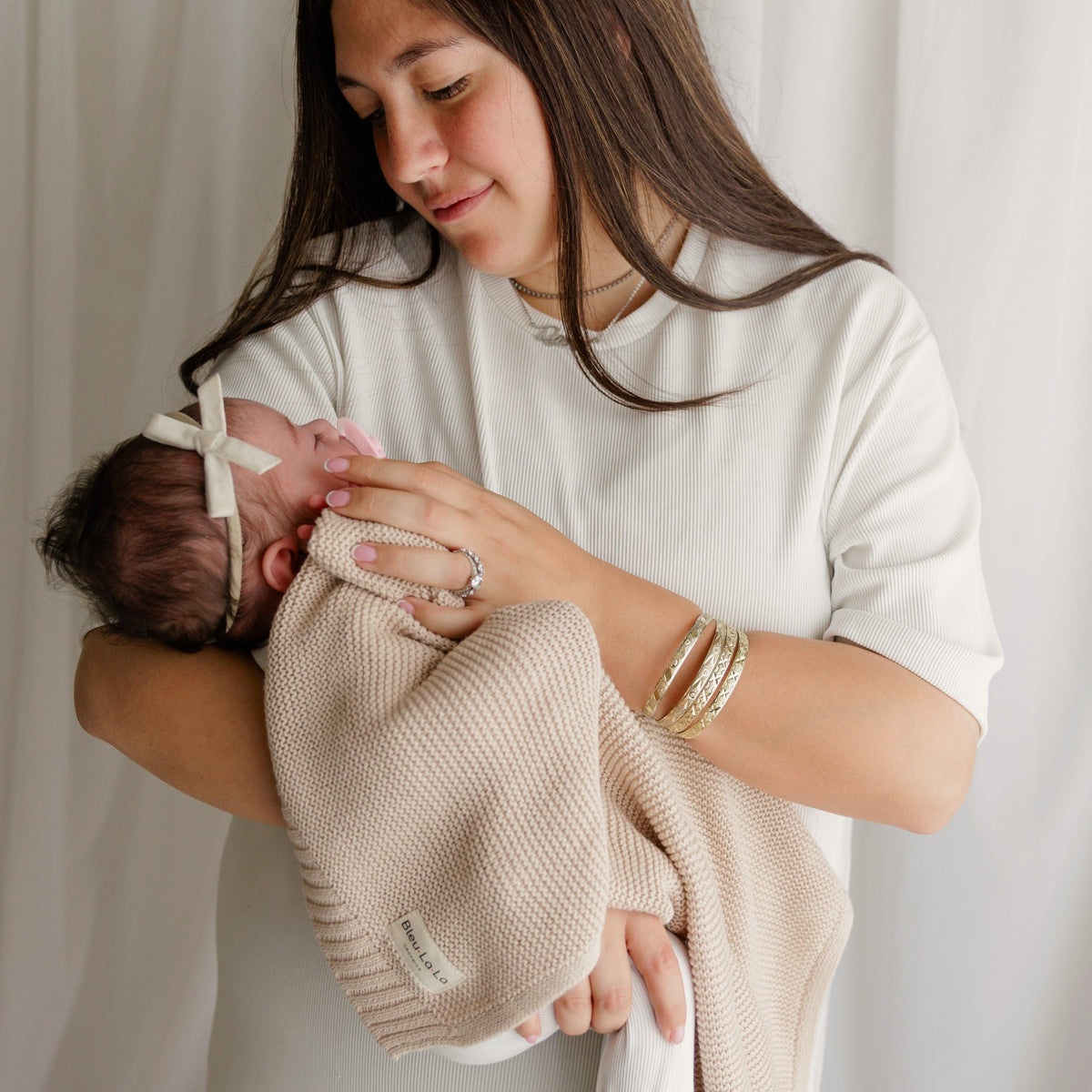 Heritage Organic Cotton Knit Baby Blanket
