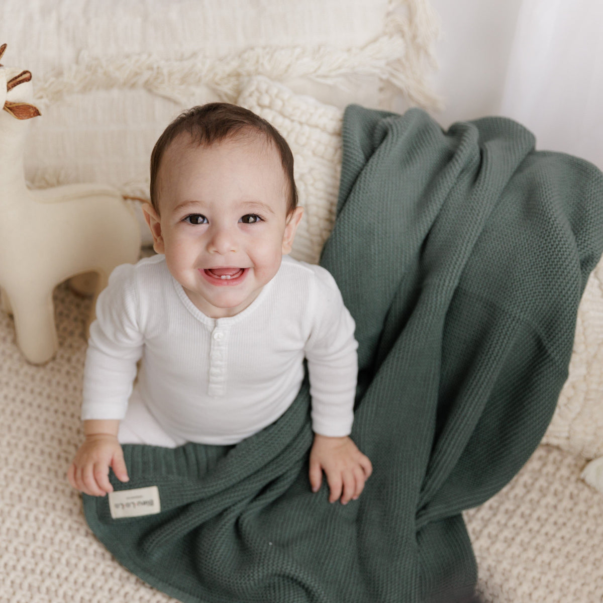 Heritage Organic Cotton Knit Baby Blanket