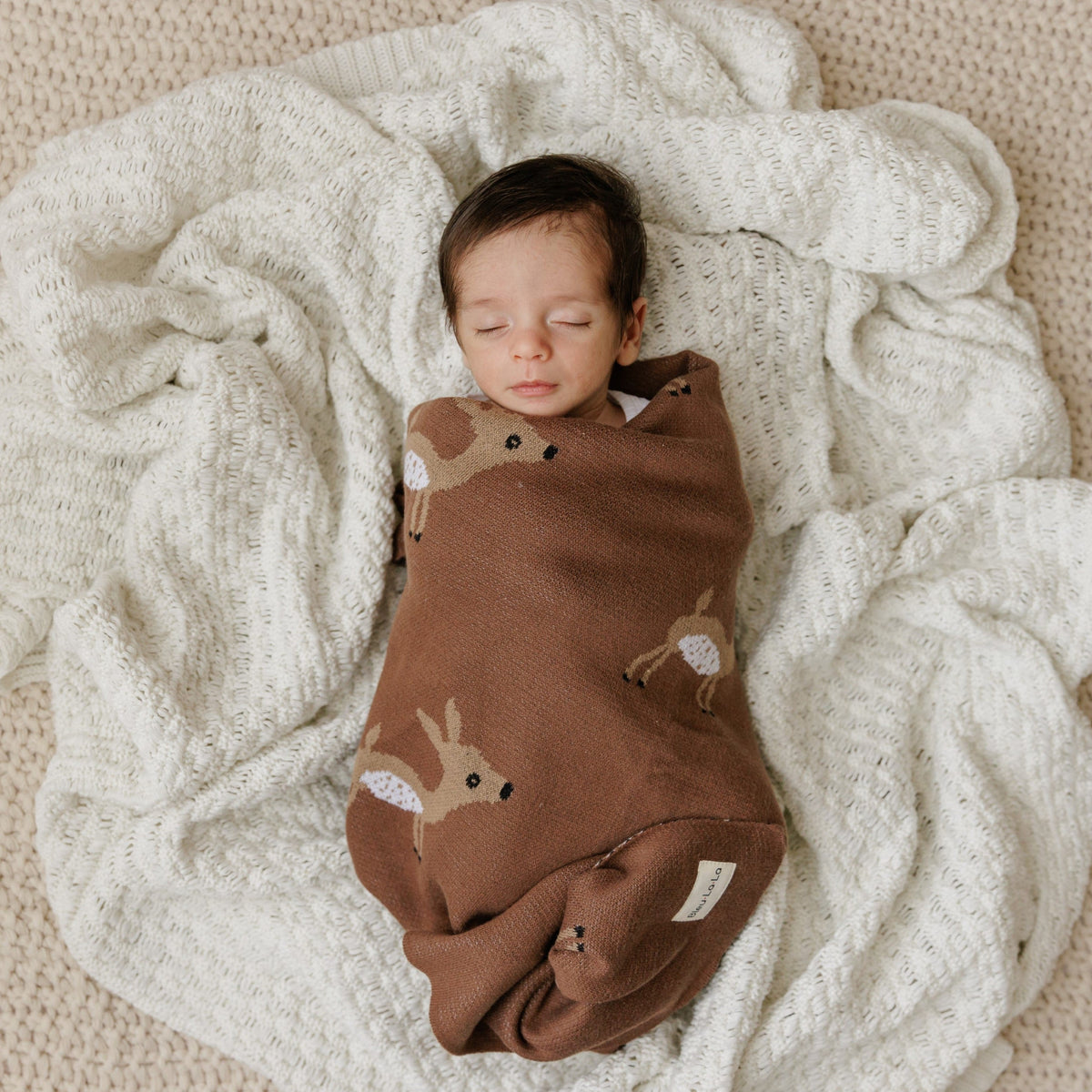 Whimsy Cotton Knit Baby Blanket