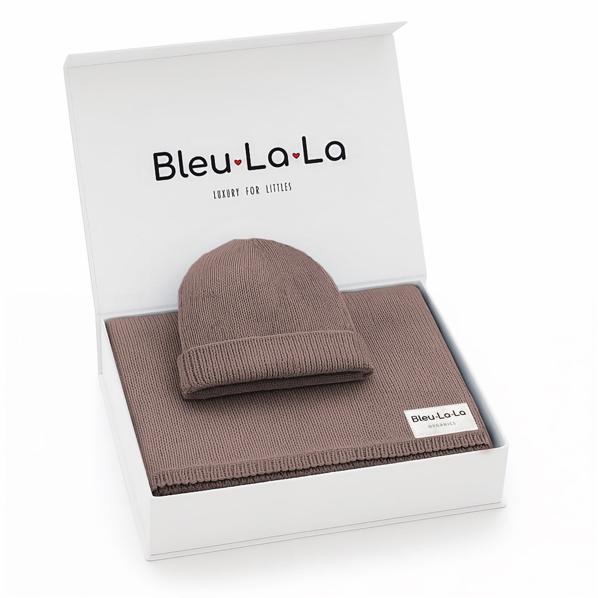 Luxe Organic Cotton Baby Blanket & Hat Gift Set