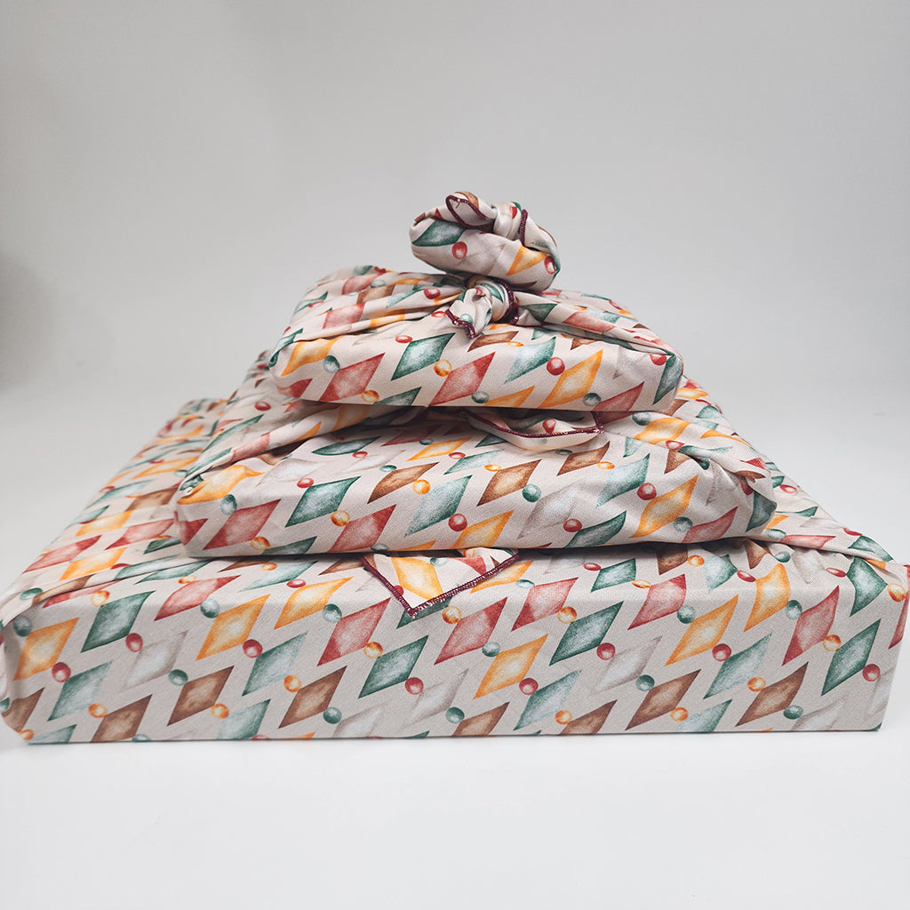 Nutcracker Harlekin - 4 Furoshiki Gift Wraps