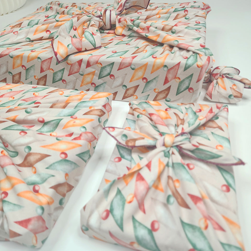 Nutcracker Harlekin - 4 Furoshiki Gift Wraps