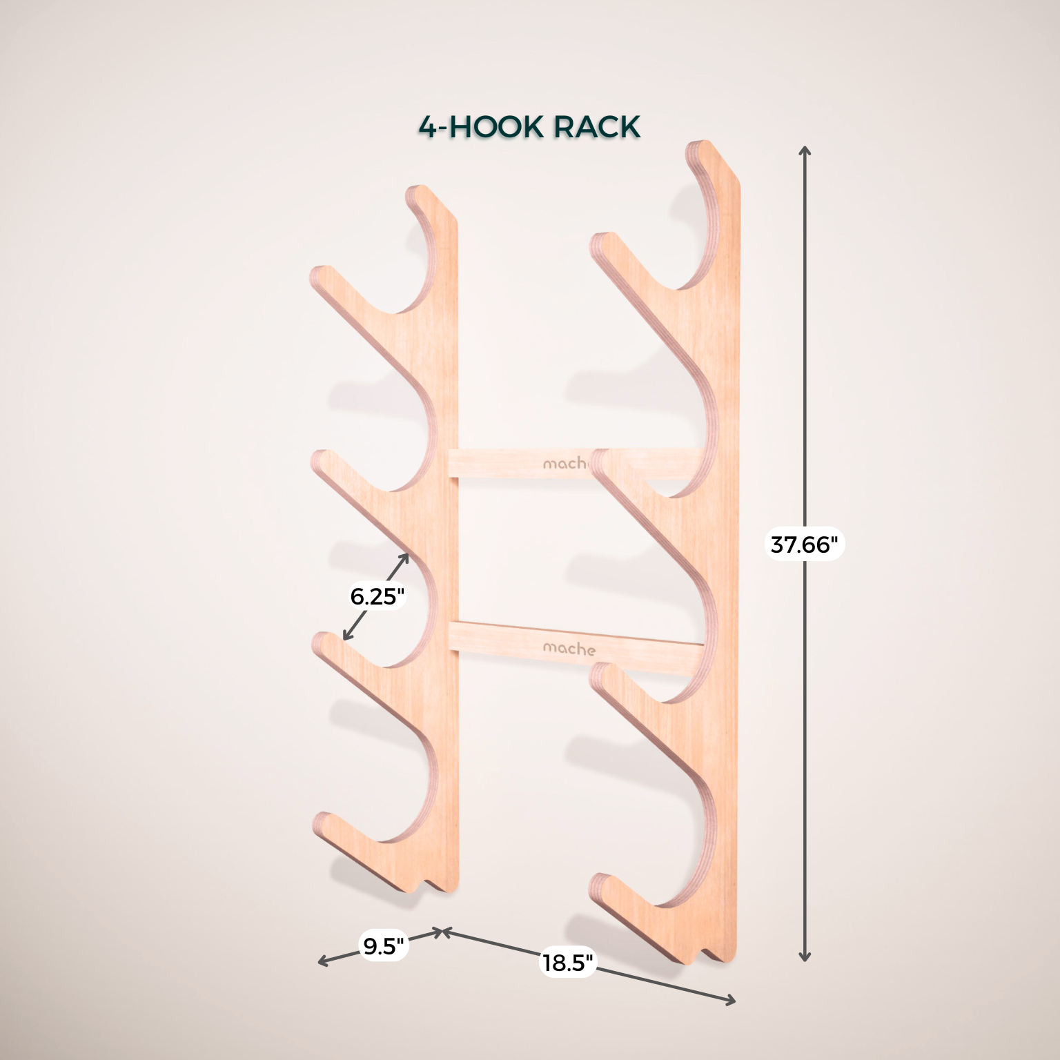 Yoga Prop Wall Organizer | Stack Rack