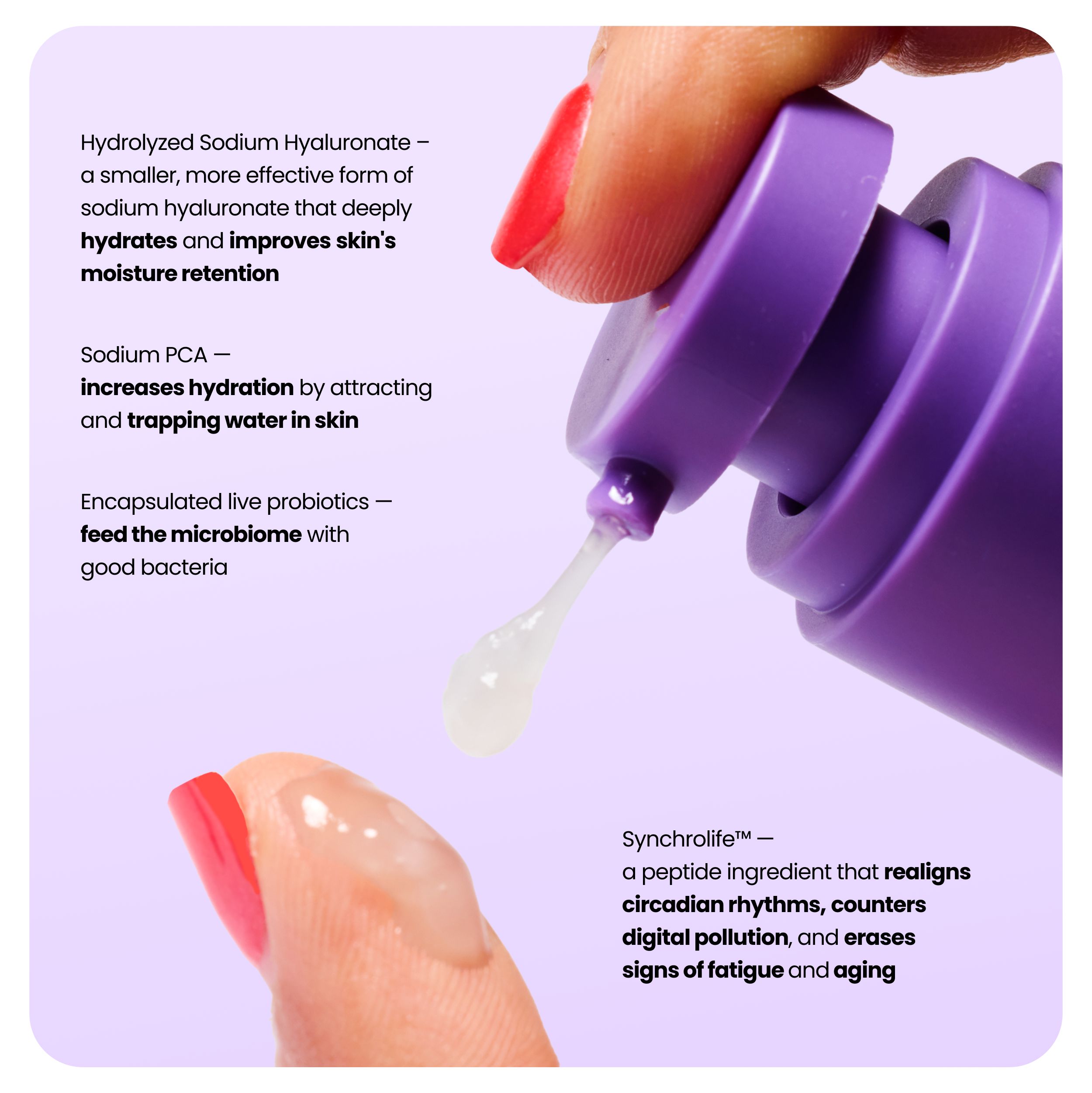 Night Life “Live” Probiotic + HA Serum