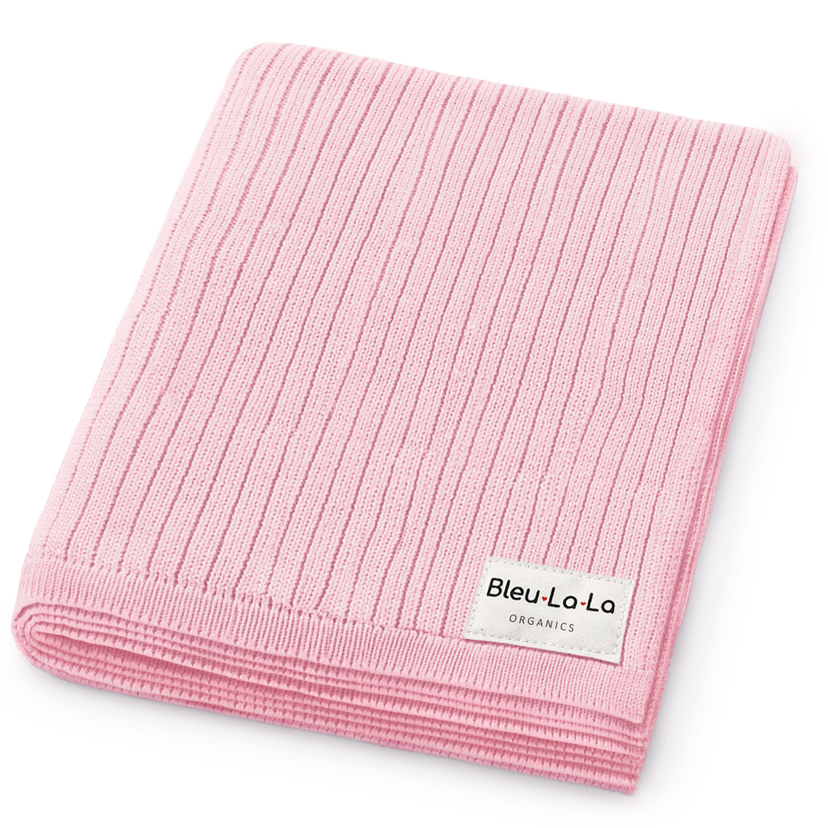 Ribbed Organic Cotton Knit Baby Blanket