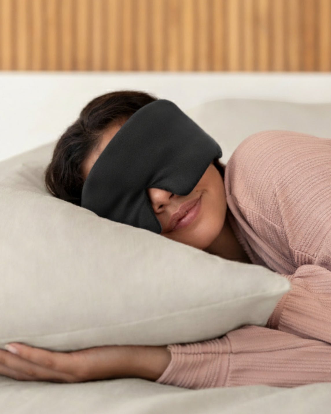 Weighted Silk Sleep Stone Mask with Crystal