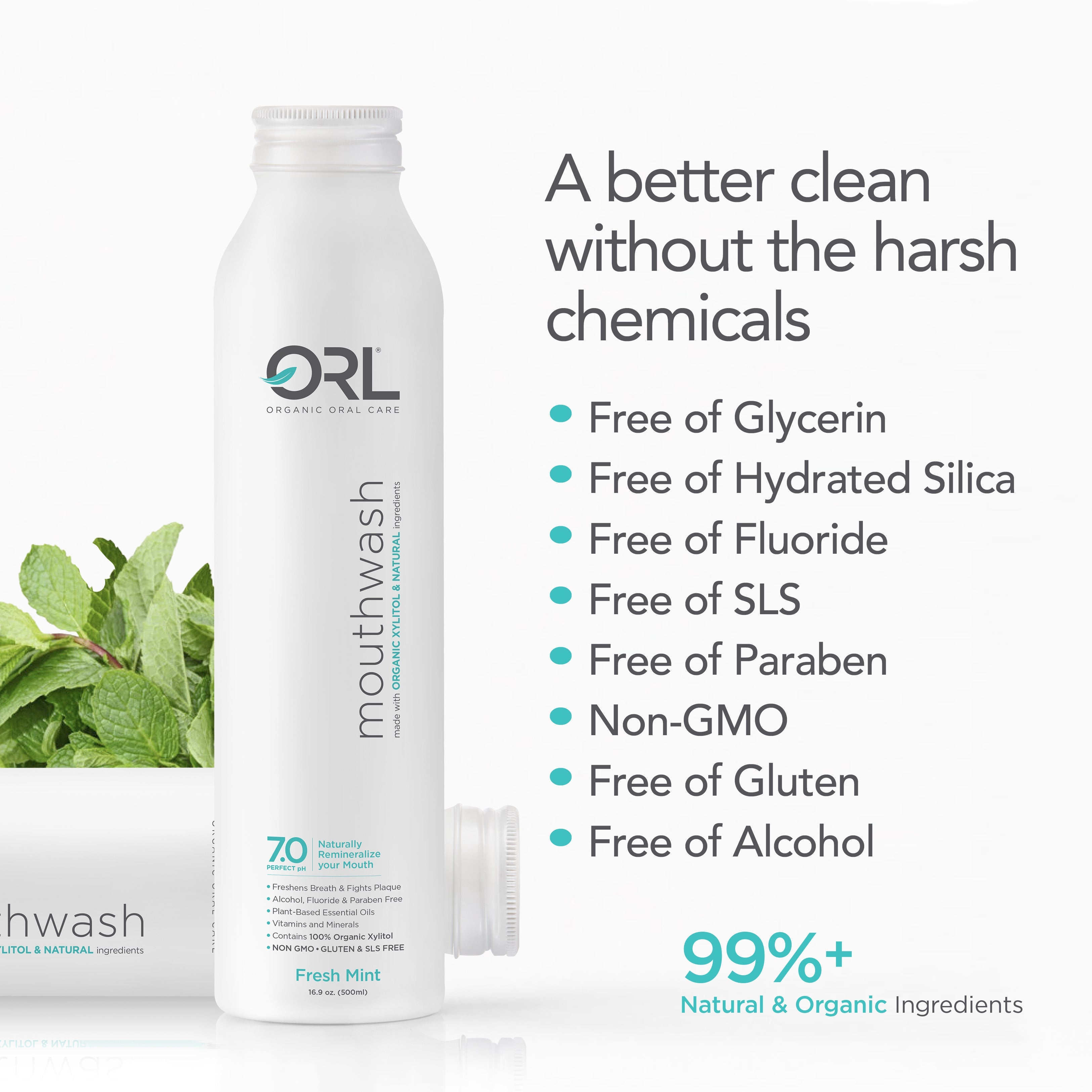 ORL Alcohol-Free Natural Mouthwash - All Flavors