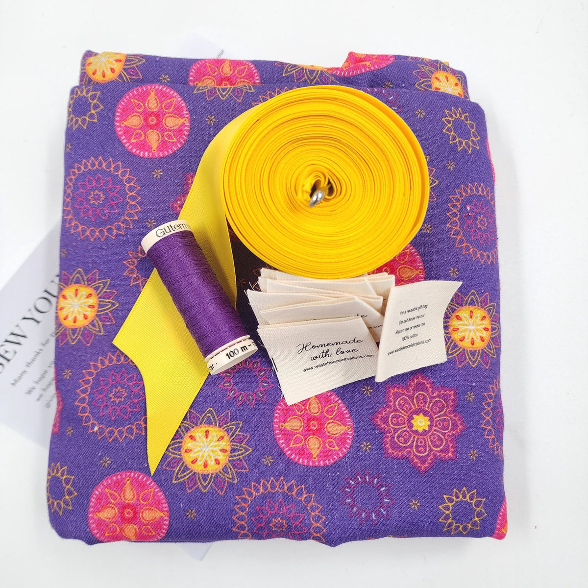 Marigold Mandala - SYO Reusable Gift Bag Set