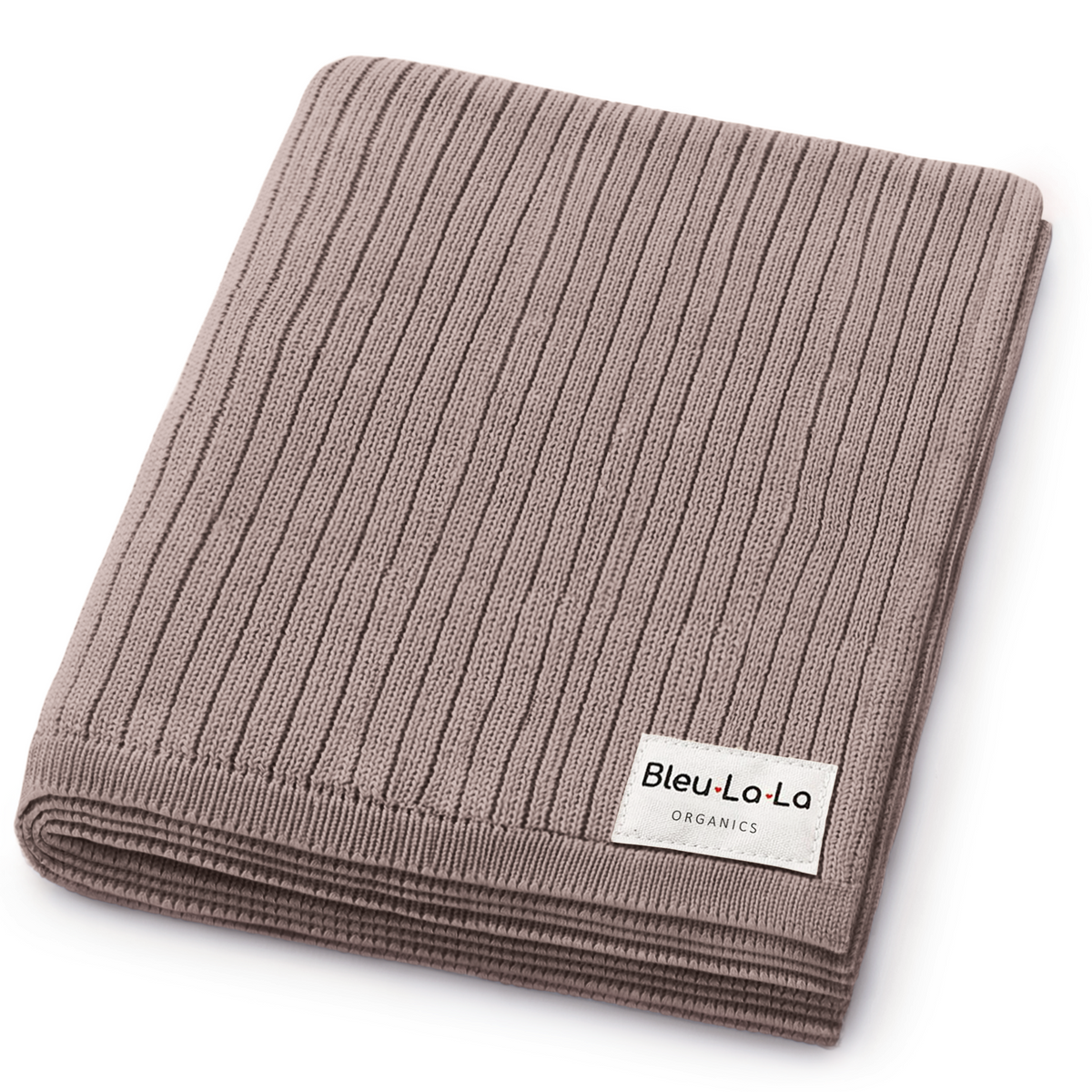 Ribbed Organic Cotton Knit Baby Blanket