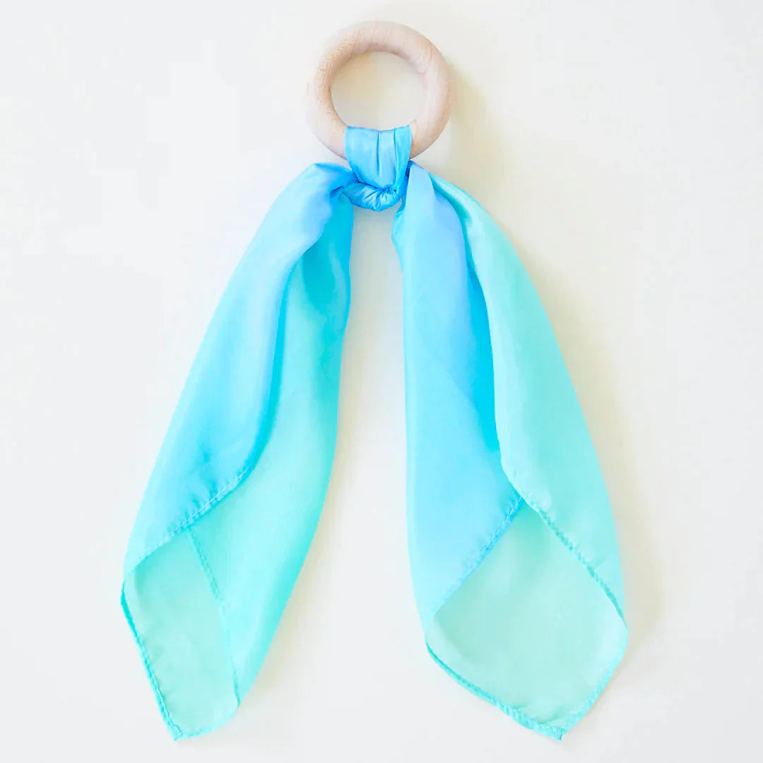 Natural Silk & Wood Sea Teether for Babies