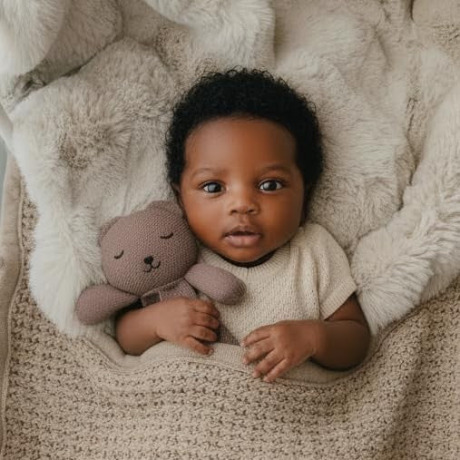 Organic Cotton Plush Lovey Security Blanket
