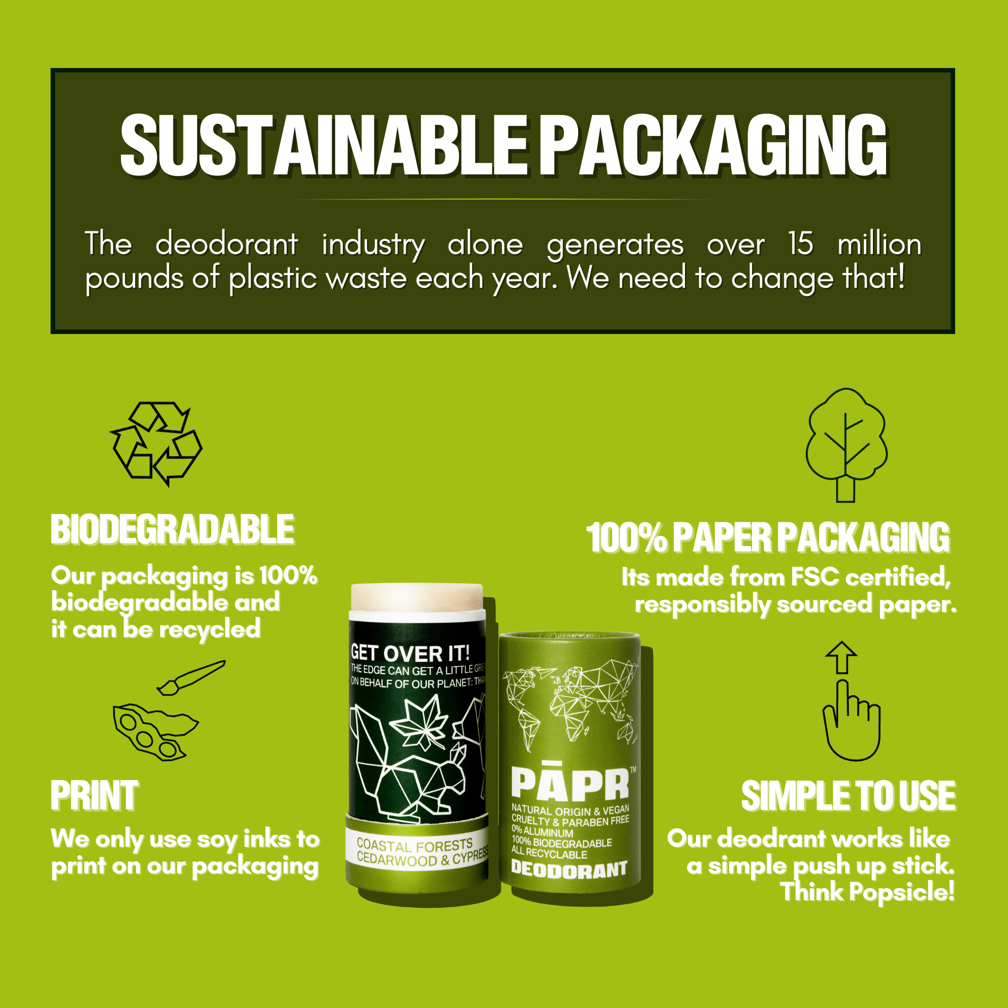 Coastal Forests Deodorant- Vegan, Aluminum Free
