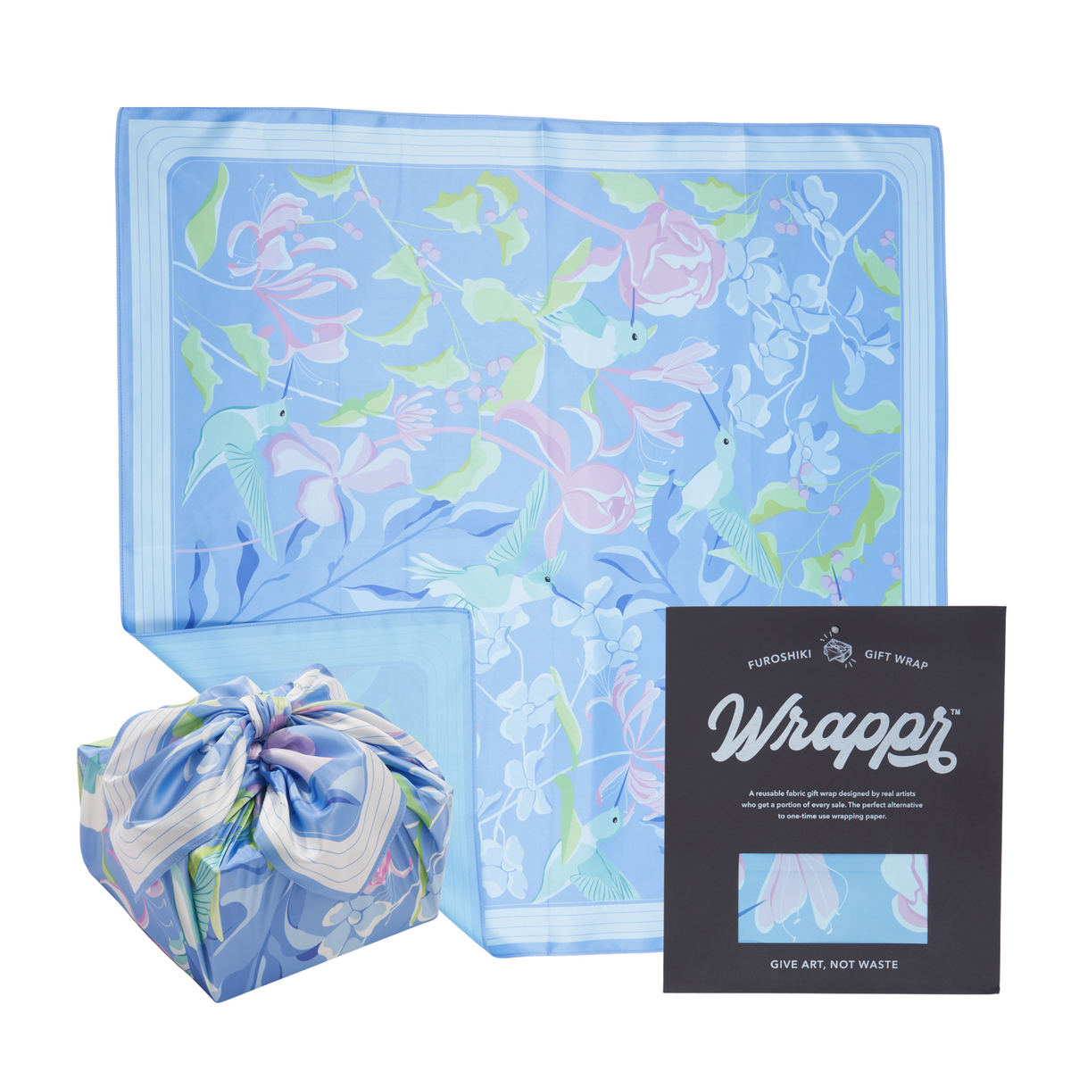 Furoshiki Gift Wrap by Danni Ha - 28", Recycled Polyester