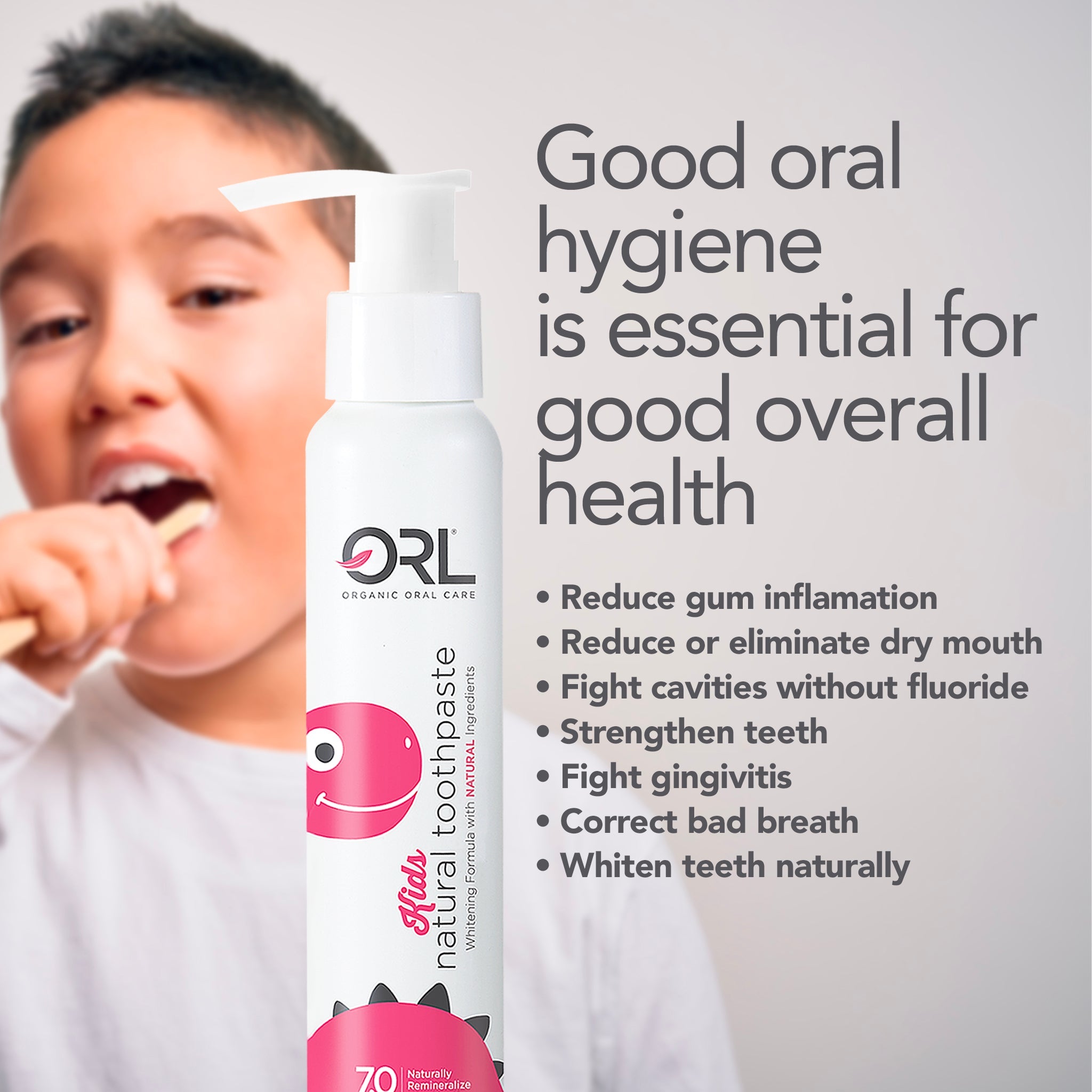 ORL Natural Fluoride-Free Toothpaste with Hydroxyapatite