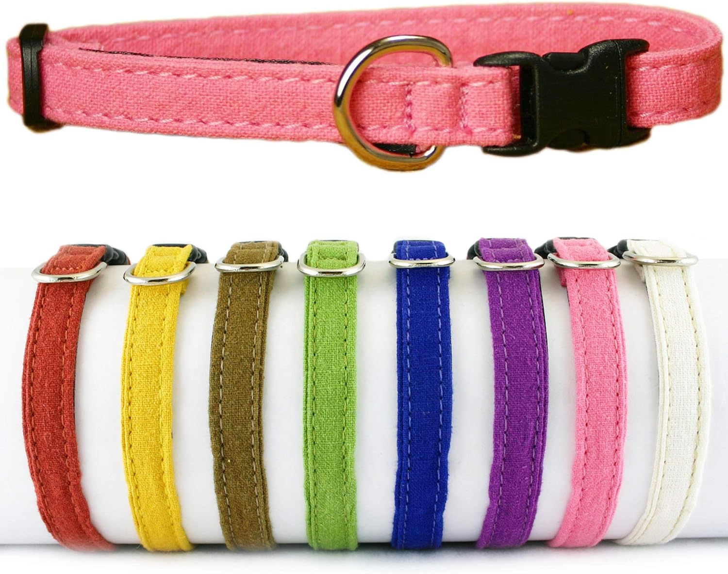 Hemp Cat Collar (Available in 10 colors)