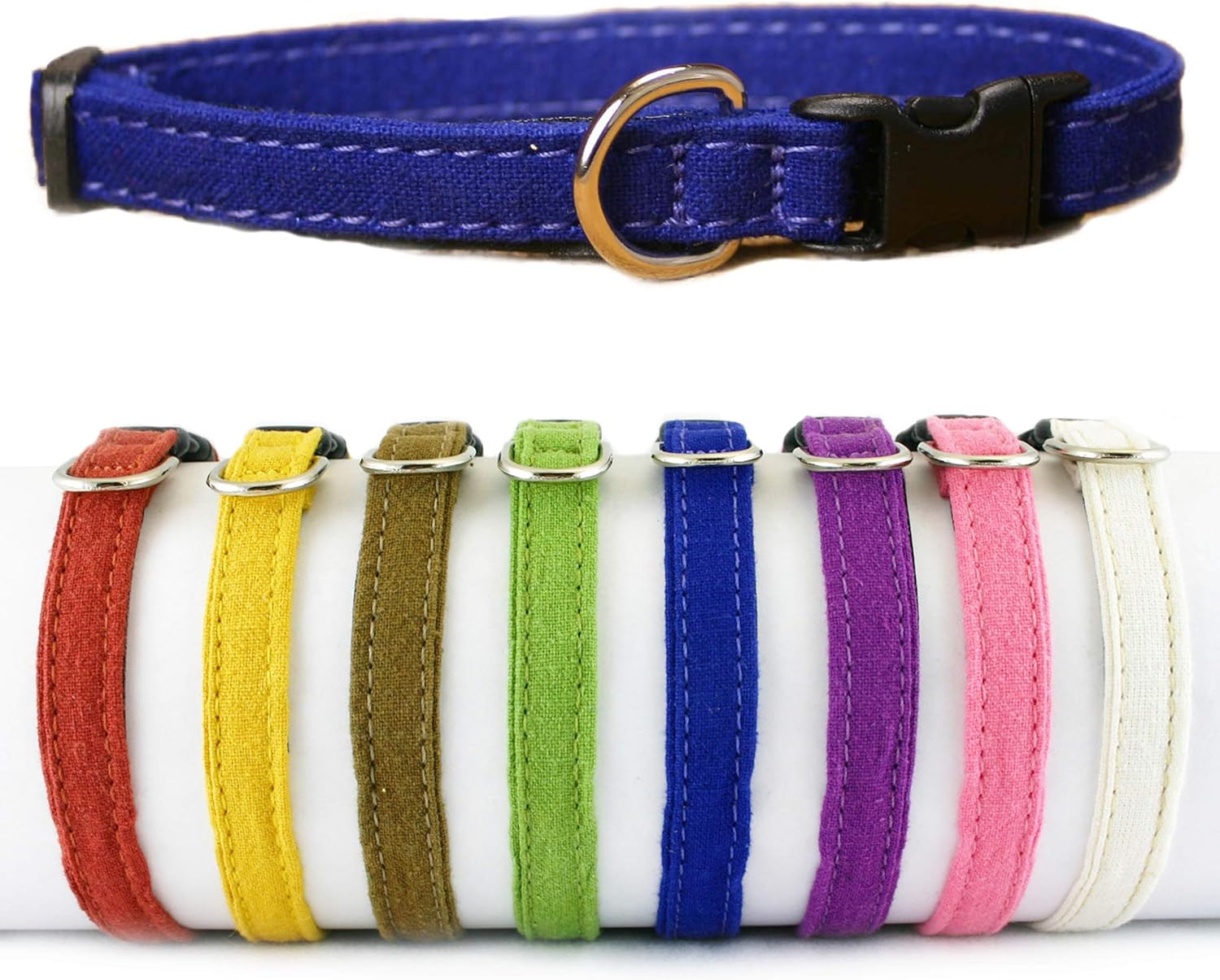 Hemp Cat Collar (Available in 10 colors)